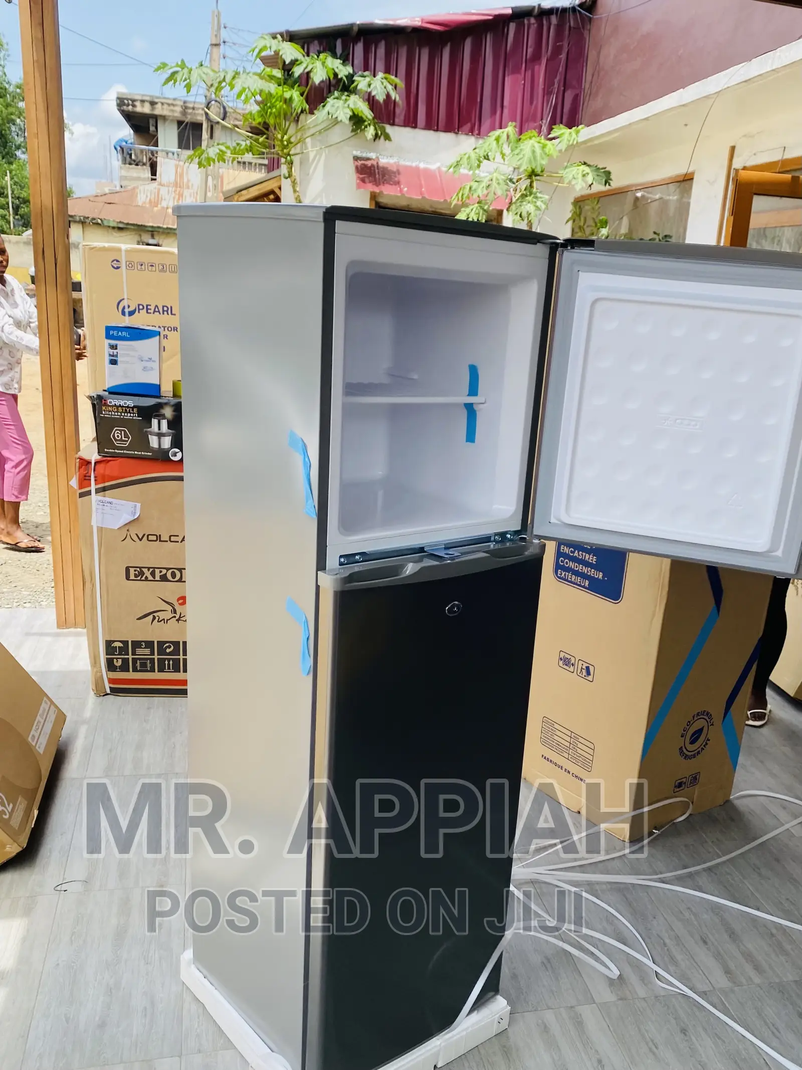 Classic Design Pearl PF-270 Ix Double Door Fridge(166L)Gray