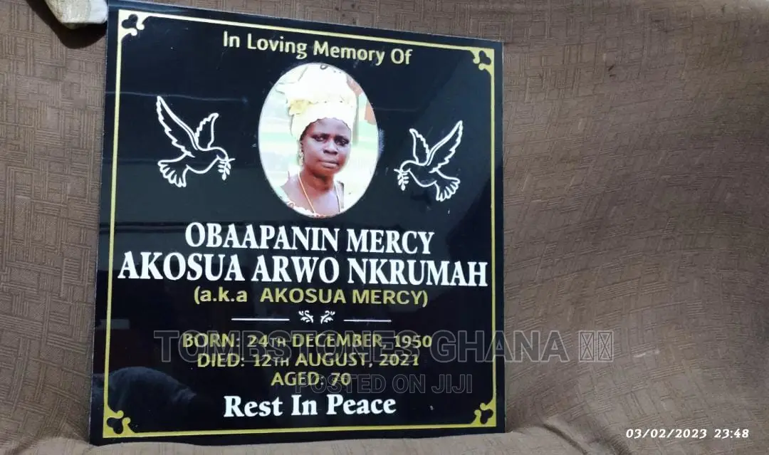 40 by 40 Headstone Plaque
