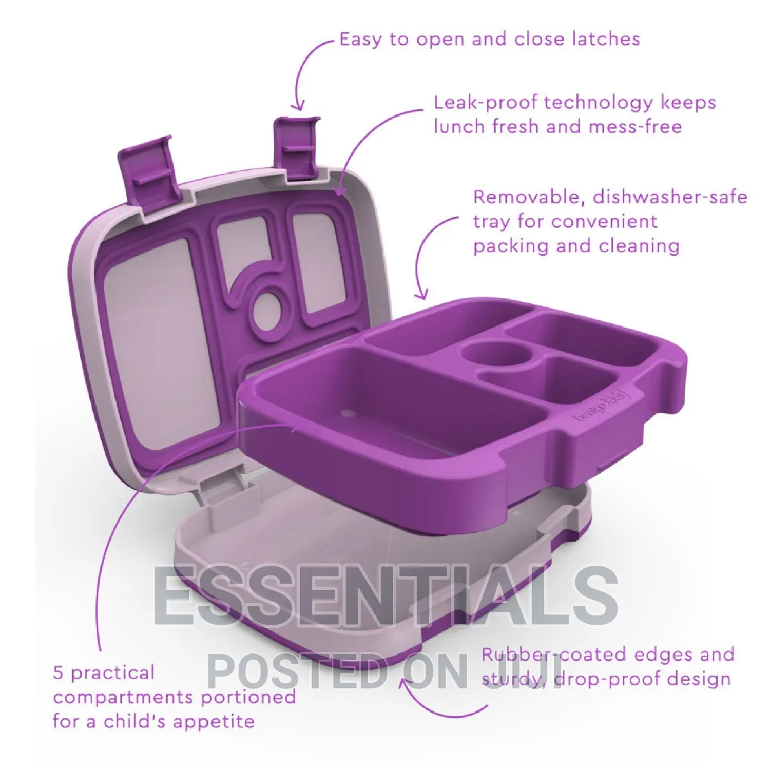Bentgo Kids Bento-Style 5-Compartment Lunch Box