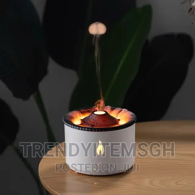 Volcanic Flame Humidifier Aroma Diffuser With Remote Control