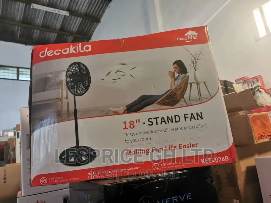 Modern-Decakila 18” 60w Standing Fan