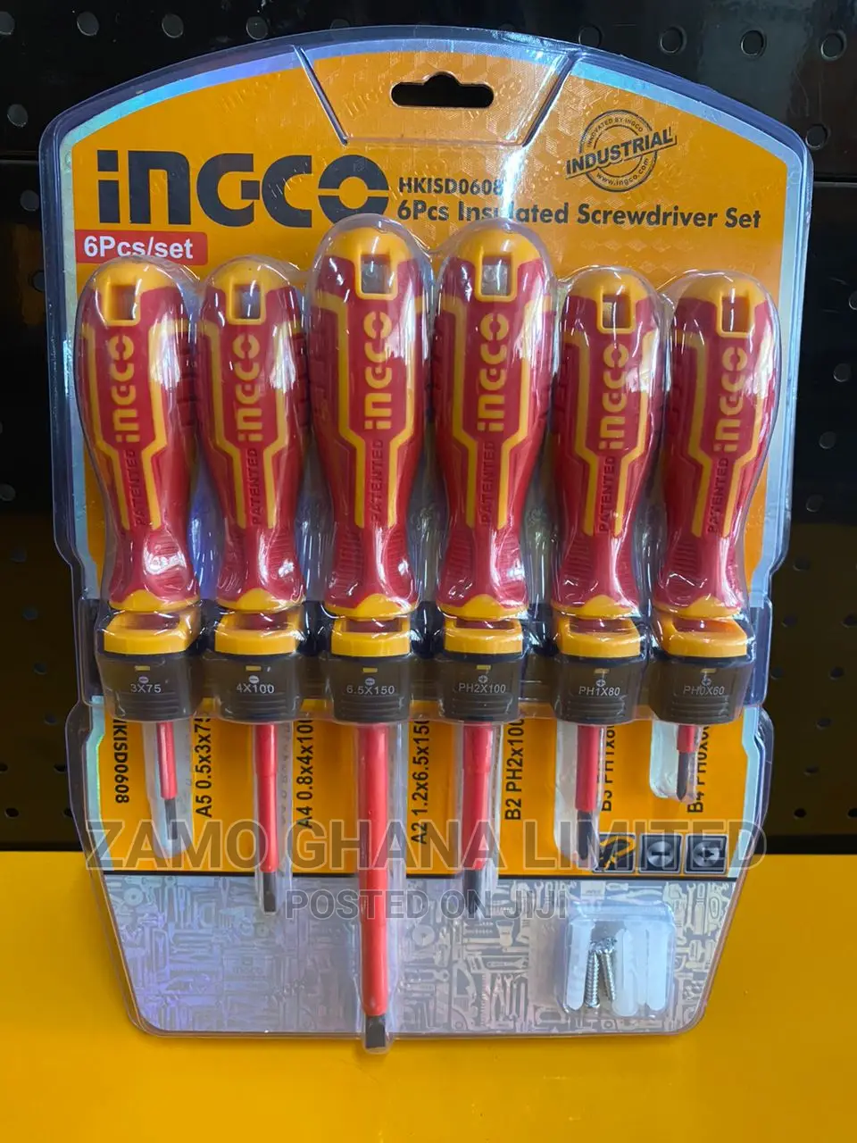 Ingco 6 PCS Insulated Screwdriver Set - Hkisd0608