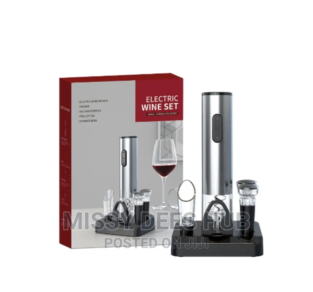 7-in-1 Electric Wine Set With Charging Base ( Rechargeable)