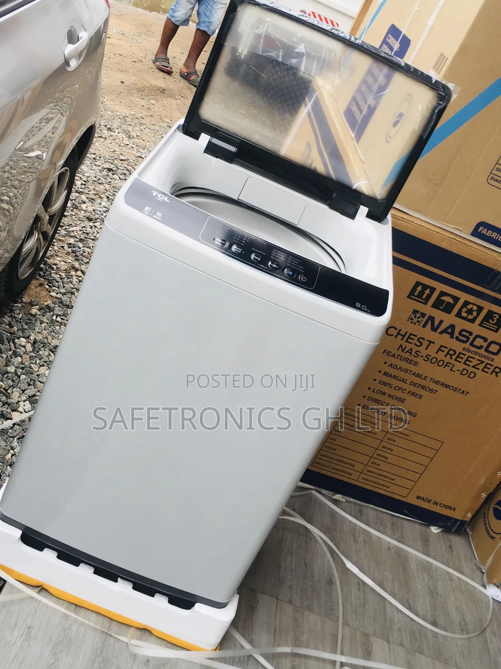 Elegant Washingmachine TCL 8kg Topload Semiautomatic 