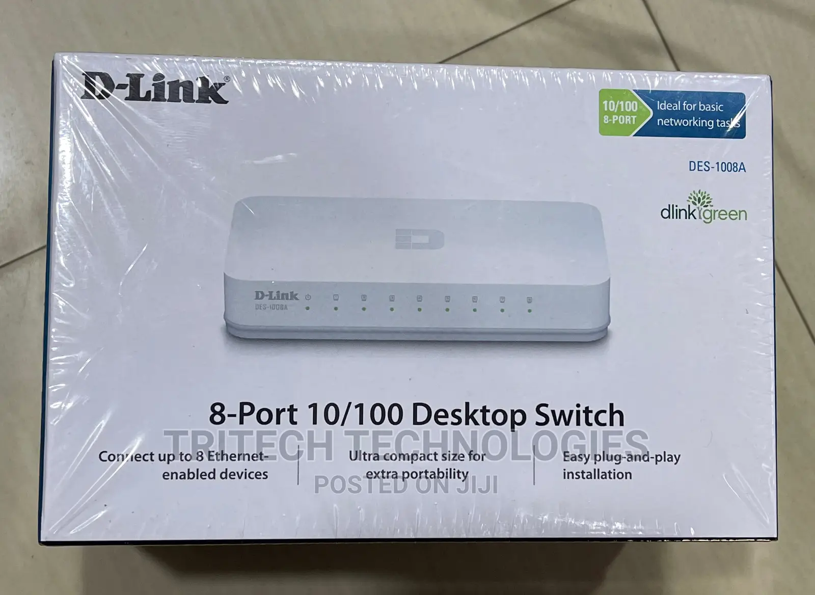 D-Link Des-1008a 8port Ethernet Switch Desktop (Plastic)