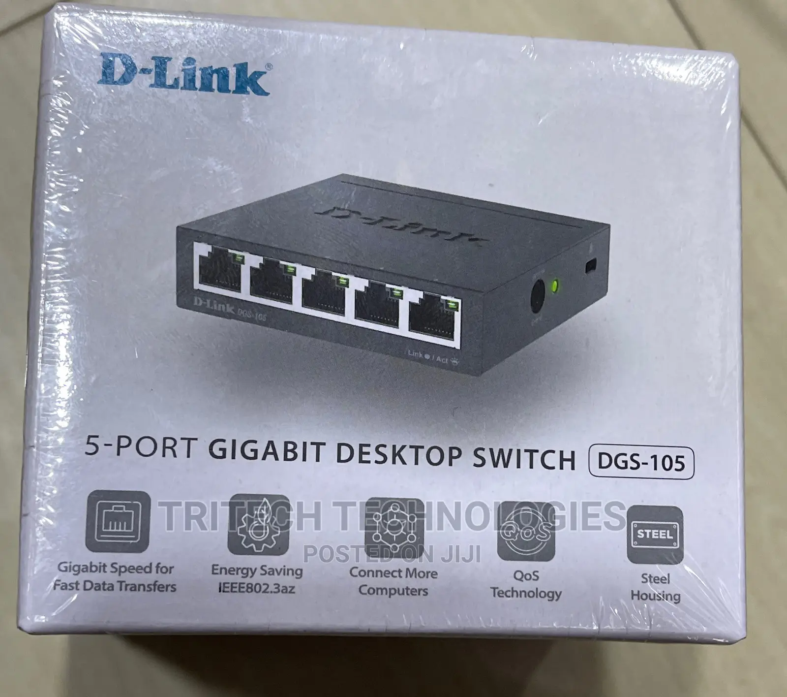 D-Link 5-Port Gigabit Desktop Switch DGS-105