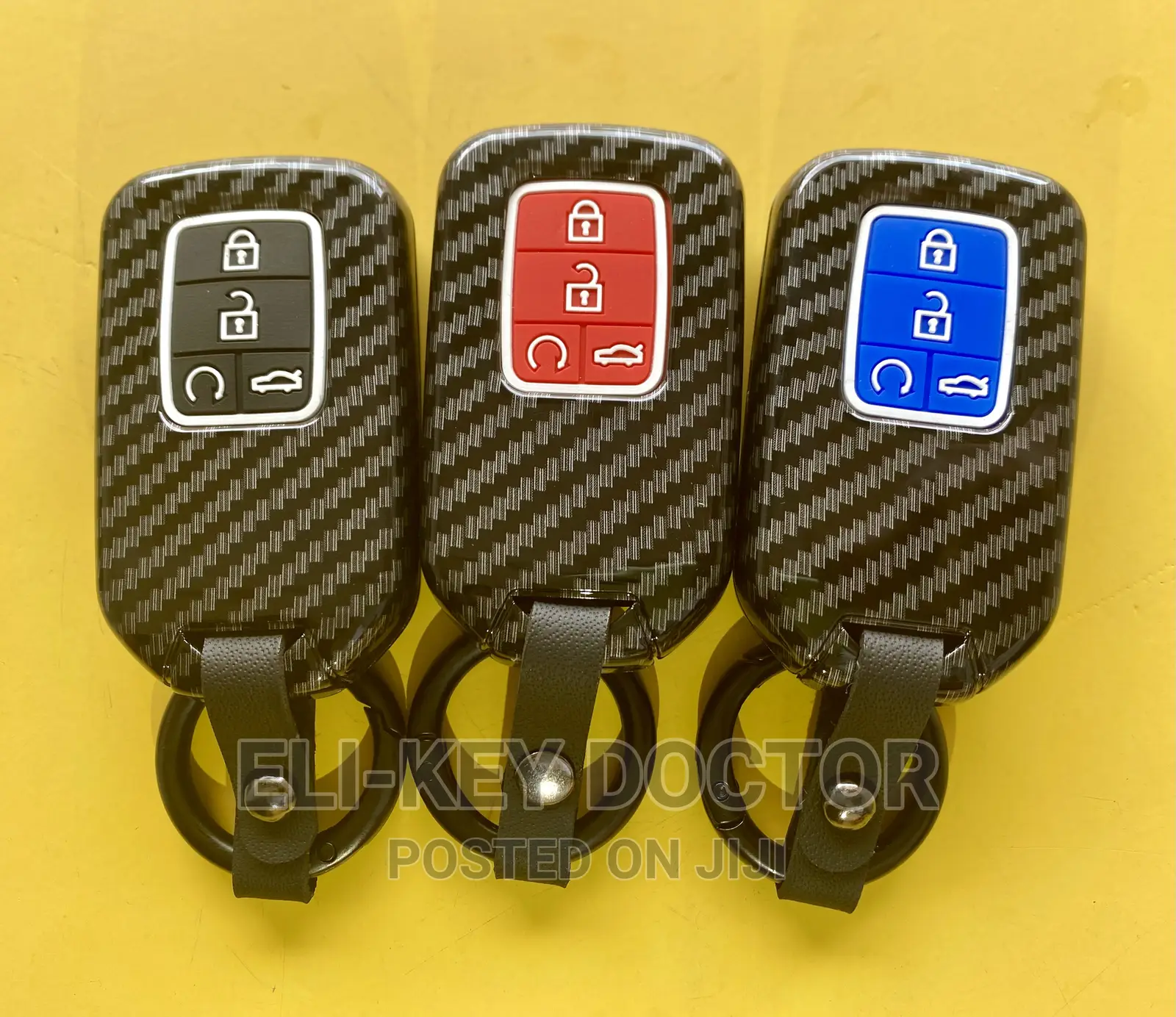 Carbon Car Key Case for Honda Accord Civic CRV HRV Smart Key