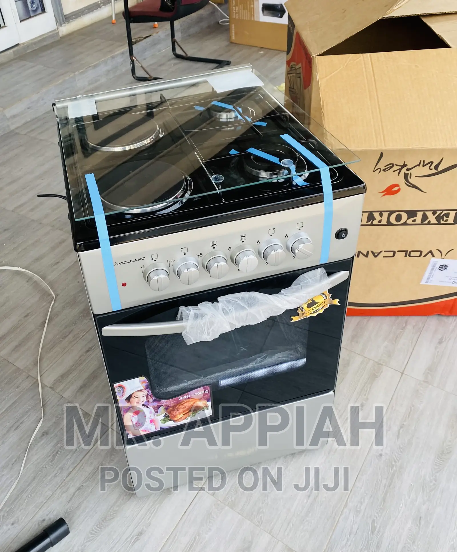 Shop High Quality Volcano 2 Gas + 2 Electric Burner(Gray).