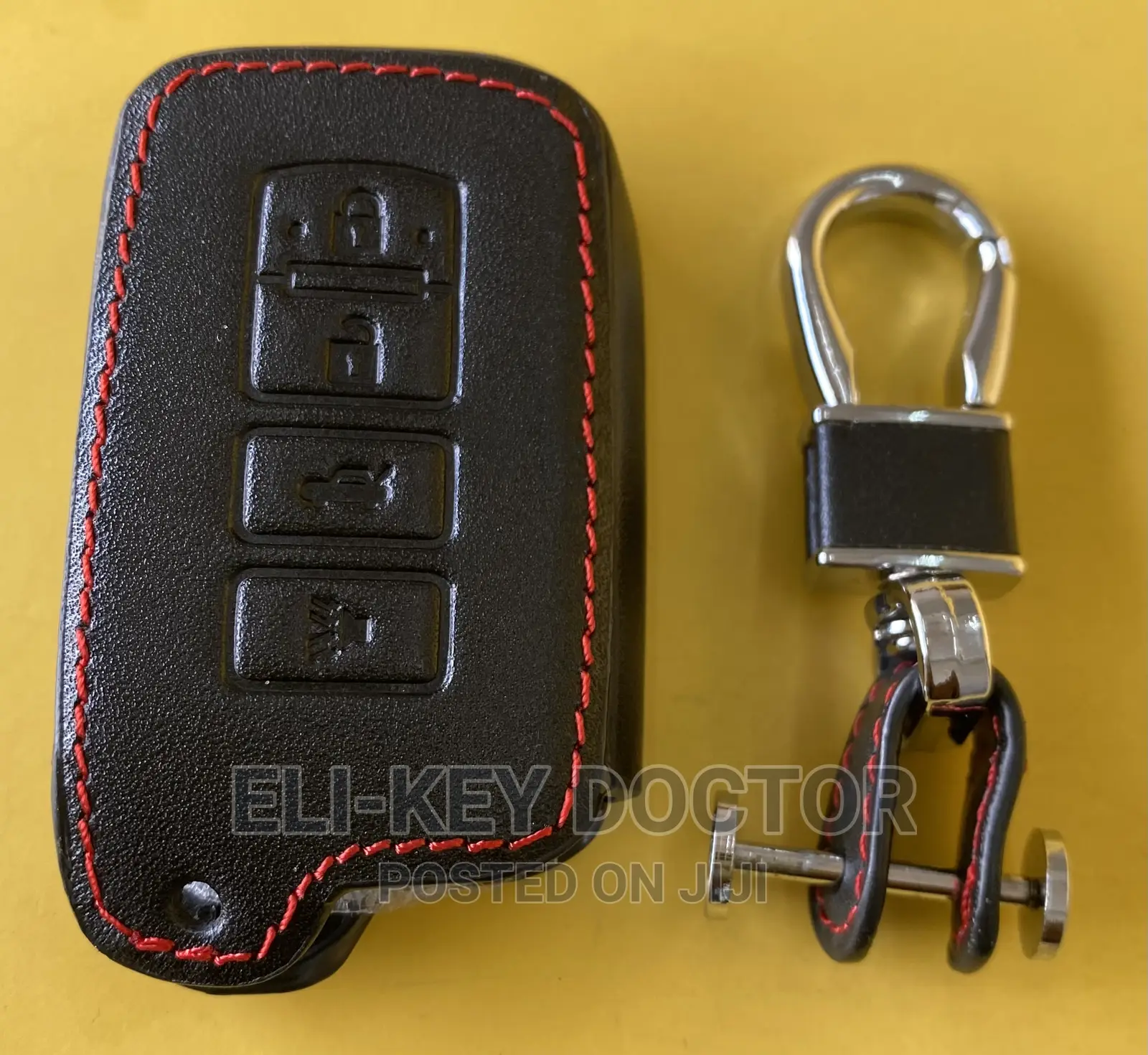 Leather Smart Key Case for Toyota Camry Corolla RAV4 Keys