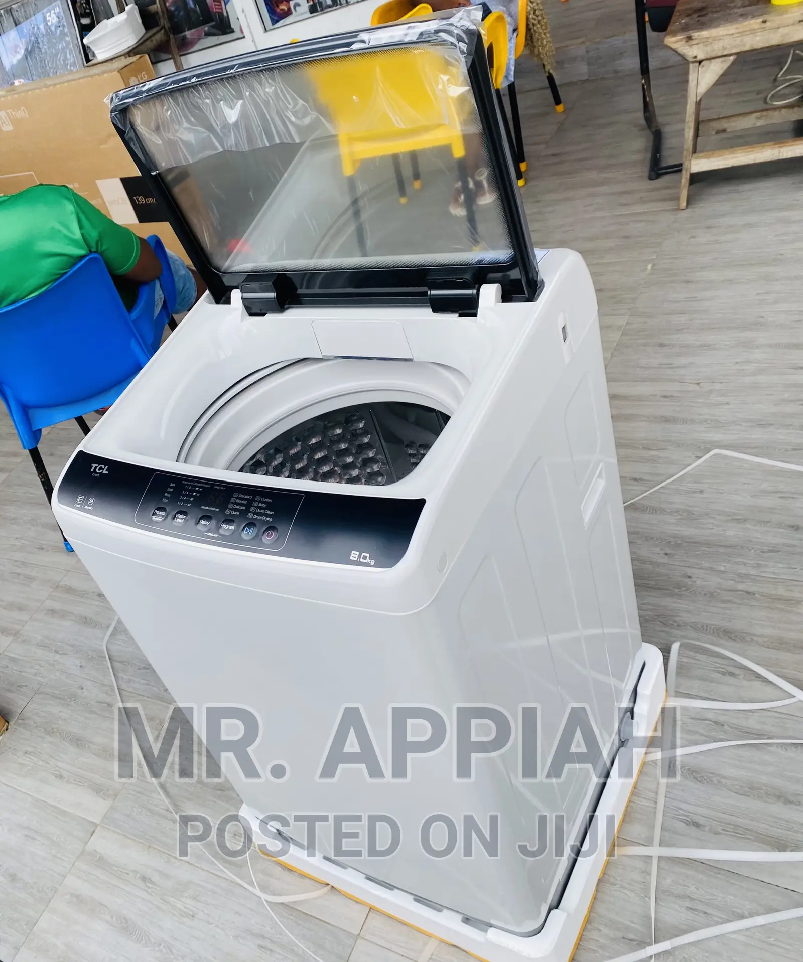 Super Powerful TCL 8kg Washing Machine(85kggf708tl)Gray.