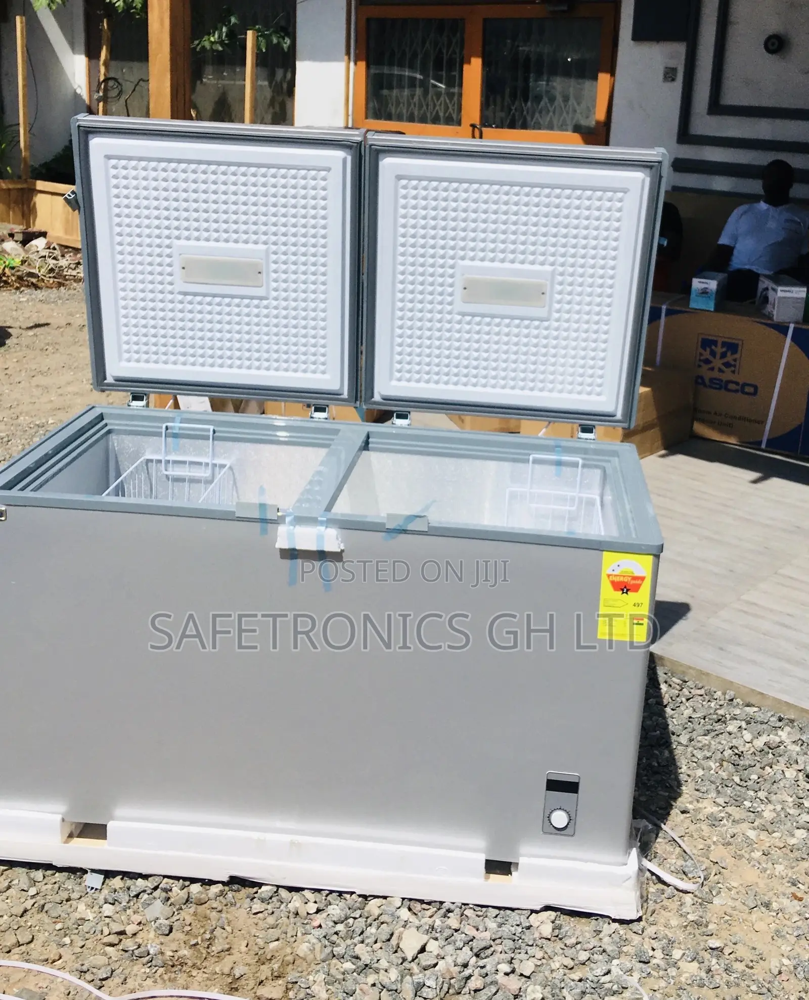 Chestfreezer Nas500fc 425 Liters Electric Gray Doubledoor