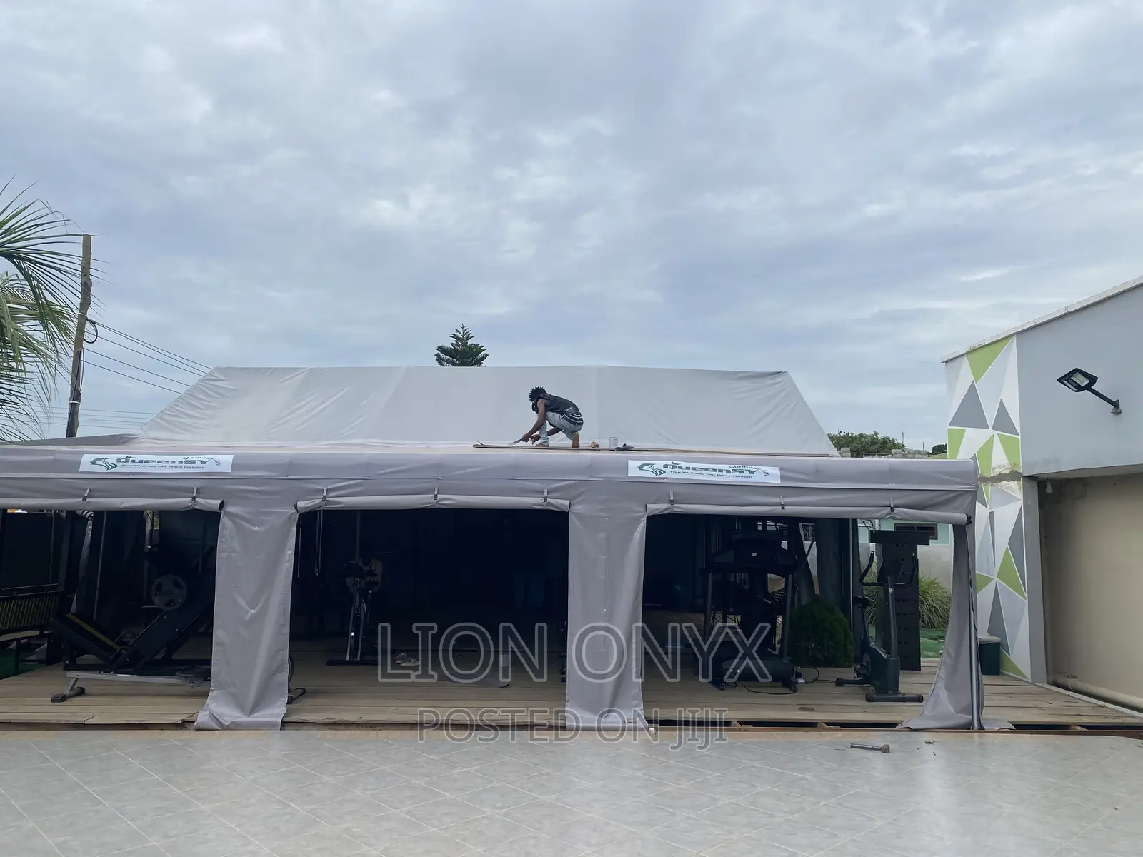 18x 25ft Outdoor Gym Recreational Space