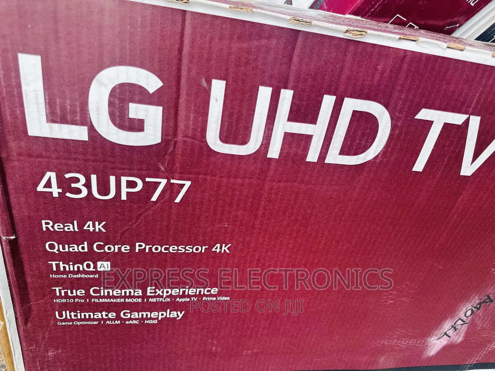 Real Smart Glossy Black LG 43”Up77 Series