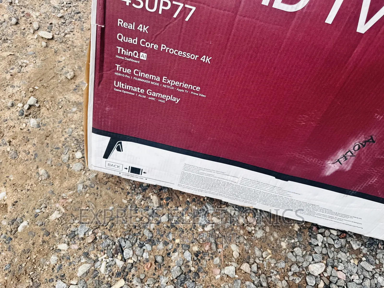 Real Smart Glossy Black LG 43”Up77 Series