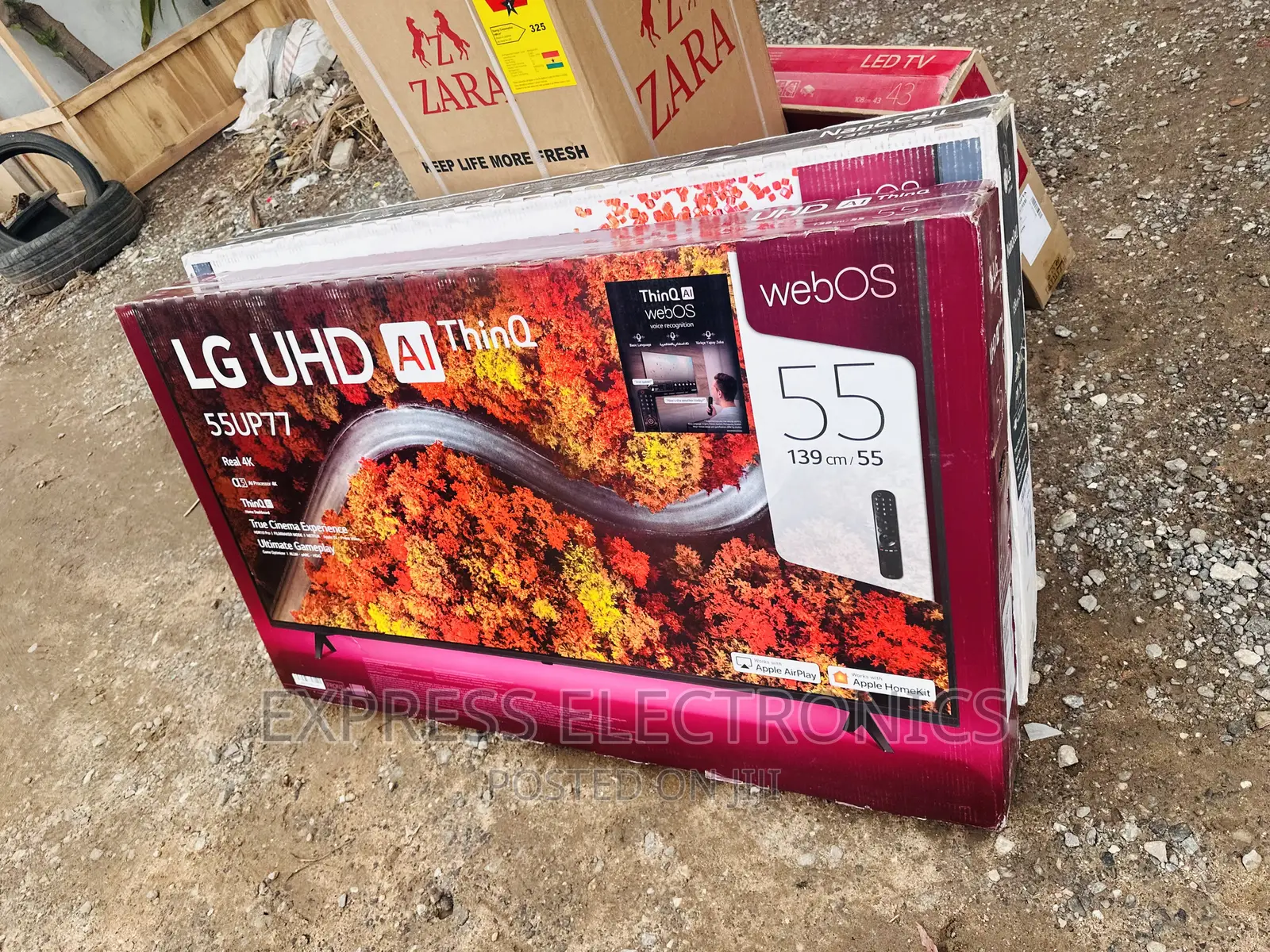 Fresh in Box LG UHD Smart 55”Up77 Tv 