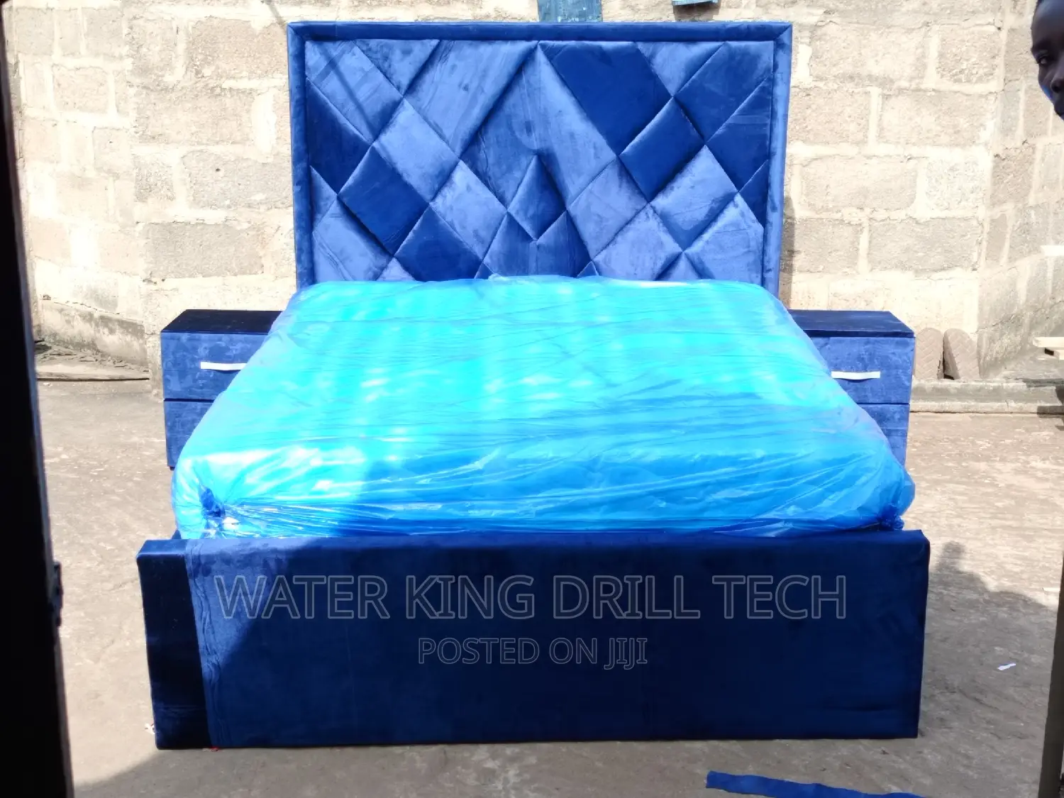 Double Bed Frames With Side Drawers, Ottoman And Mattress