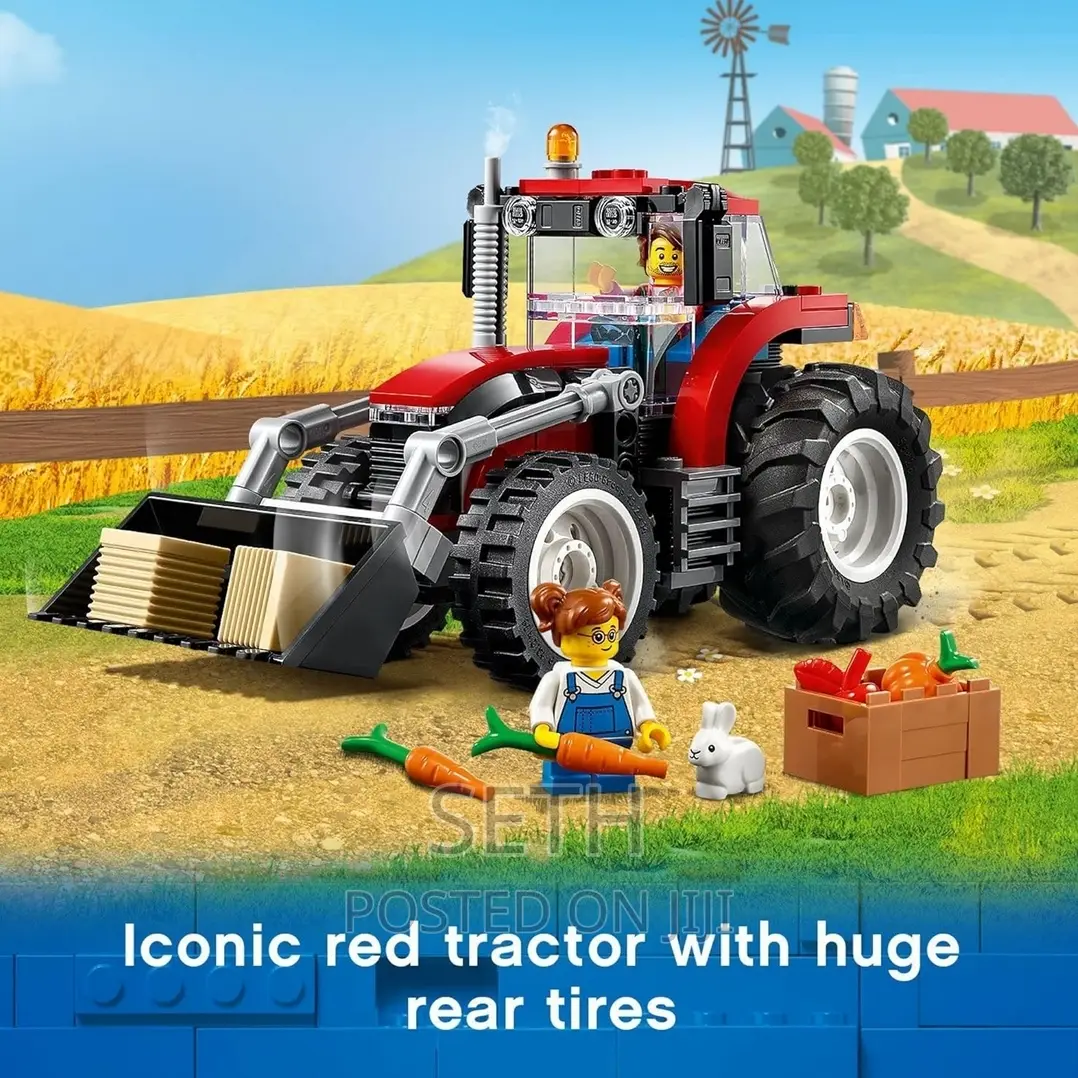 LEGO City Great Vehicles Tractor 60287 Building Toy Set