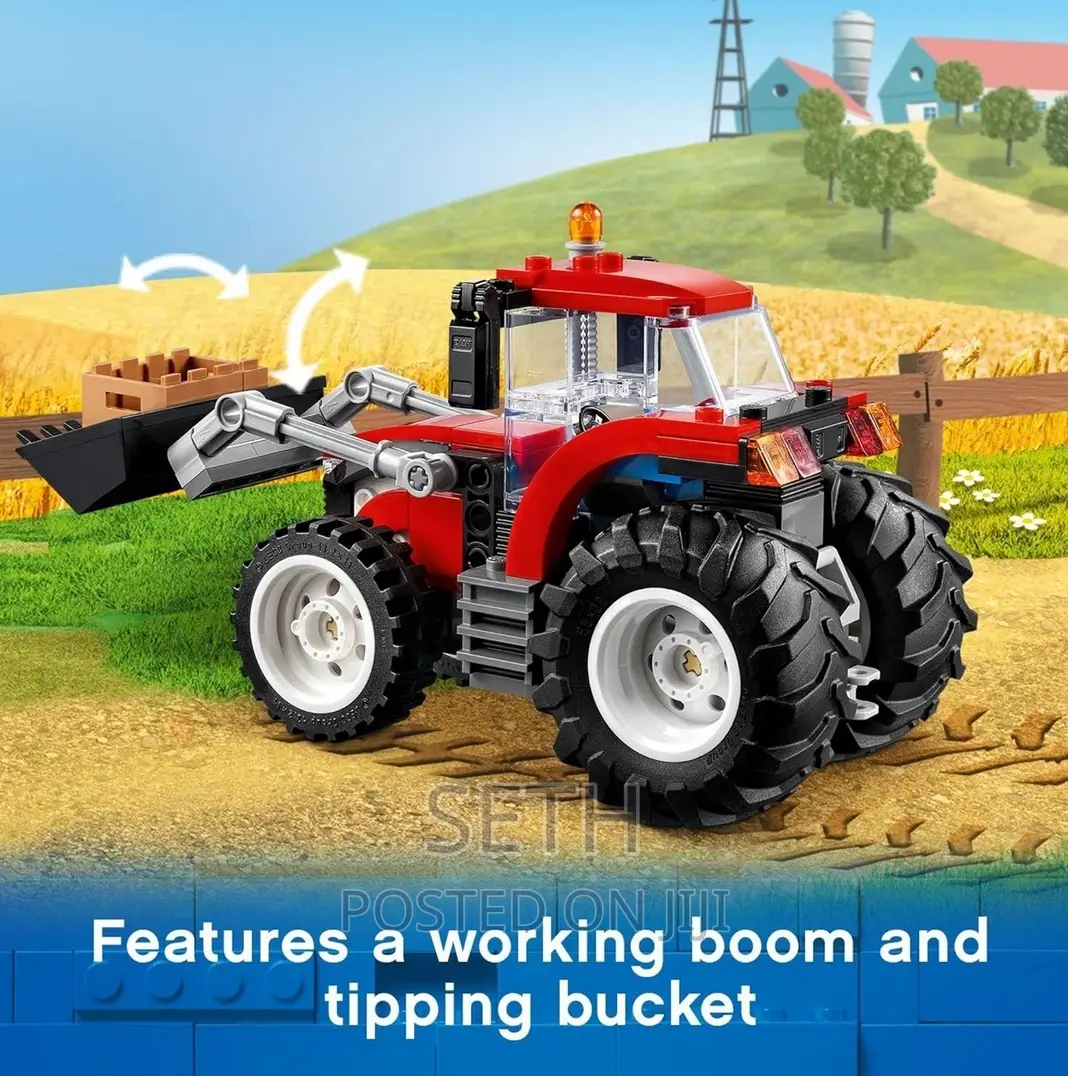 LEGO City Great Vehicles Tractor 60287 Building Toy Set