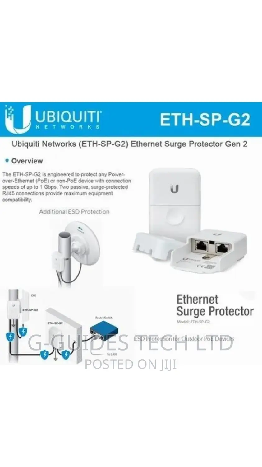 Ubiquiti Ethernet Surge Protector Gen2 (Eth-Sp-G2)