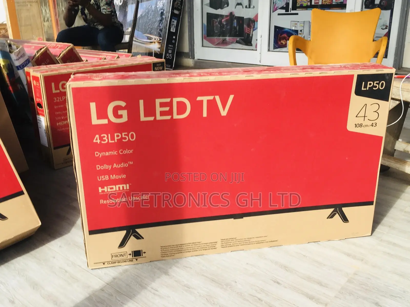 Real Smart LP50 LG 43 Inches Glossy LED Black Tv 