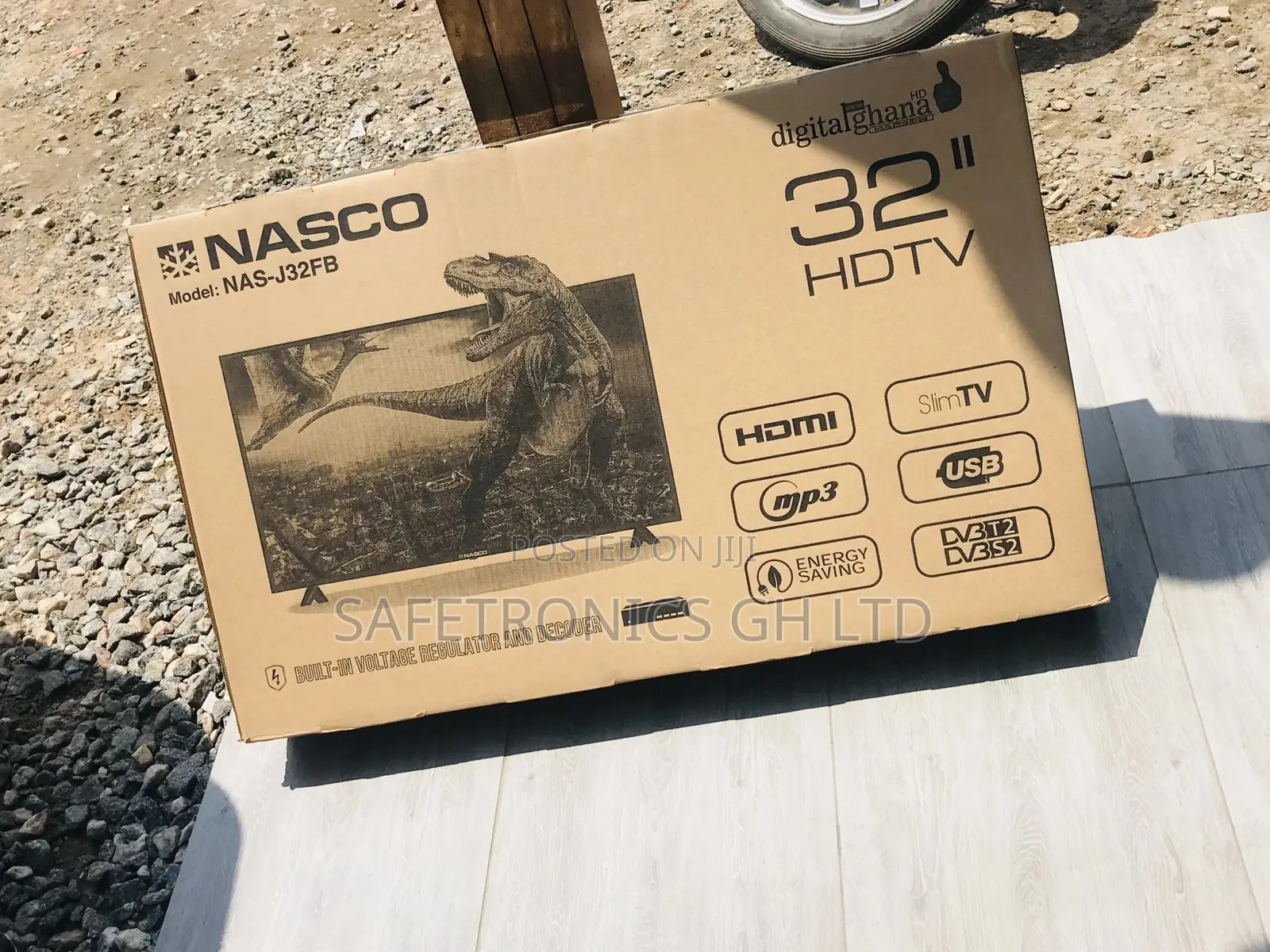 32 Inches Glossy Led Black Satellite Digital Nasco Tv