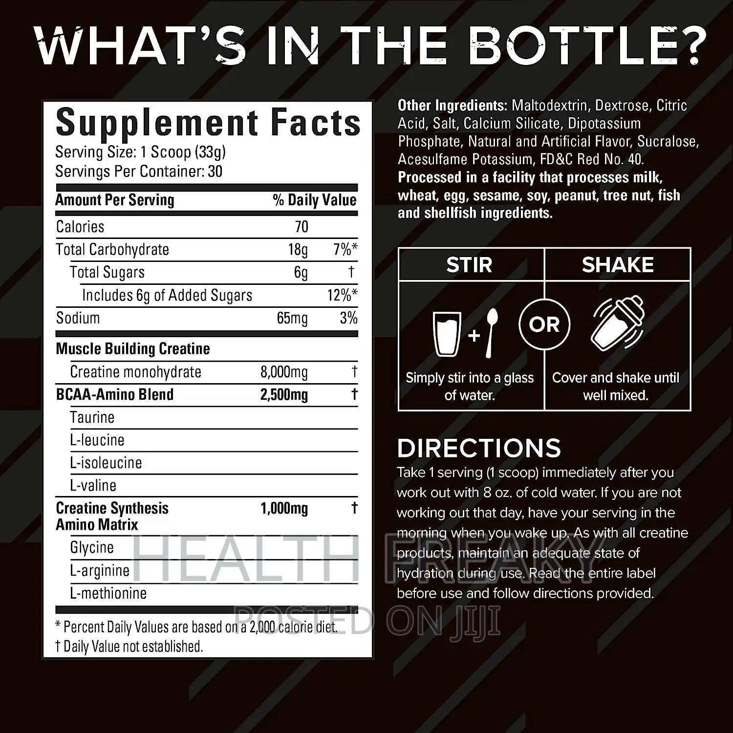 Creatine Six Star Creatine X3 Muscle Builder Energy Recovery