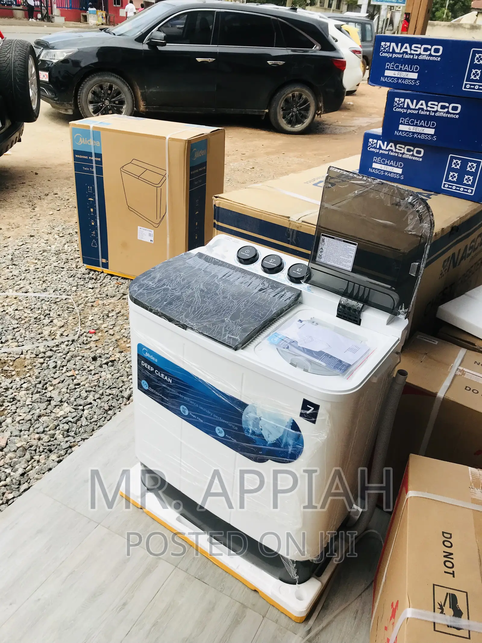 Buy Classic Midea Semi-Automatic Top Load Washingmachine.
