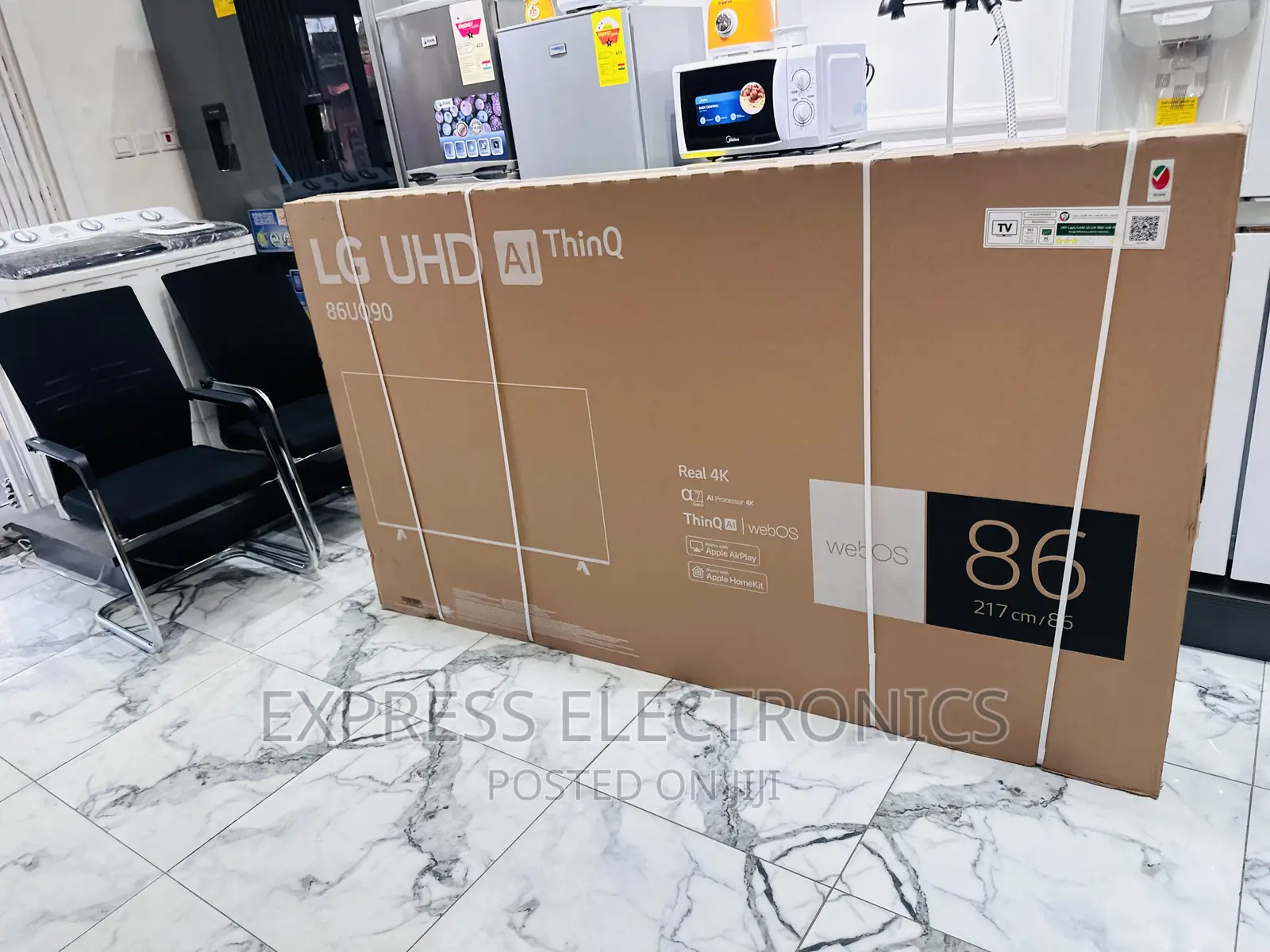Crystal Clear UHD Smart LG 86”UQ90 Tv