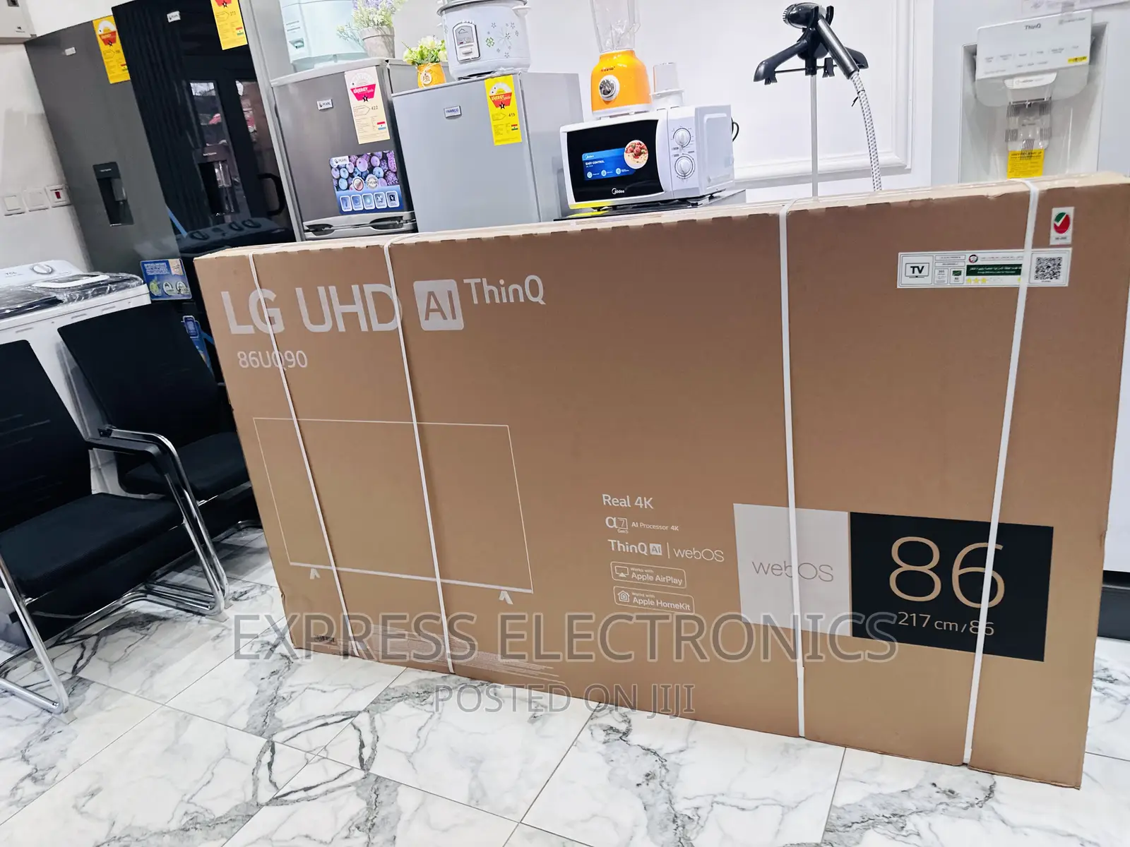 Crystal Clear UHD Smart LG 86”UQ90 Tv