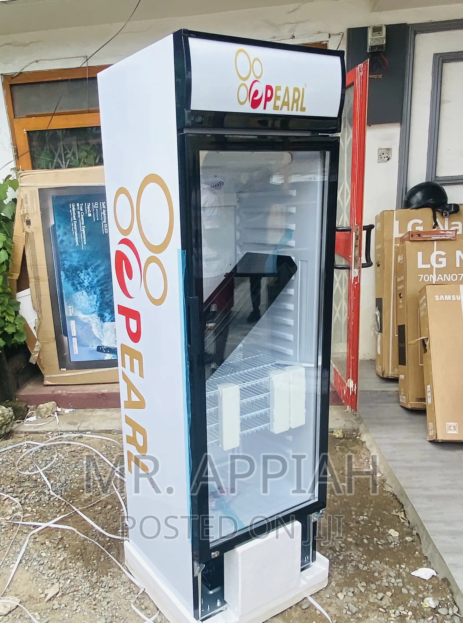 High Quality Pearl(PVC 424-2B)Single Door Fridge,White.