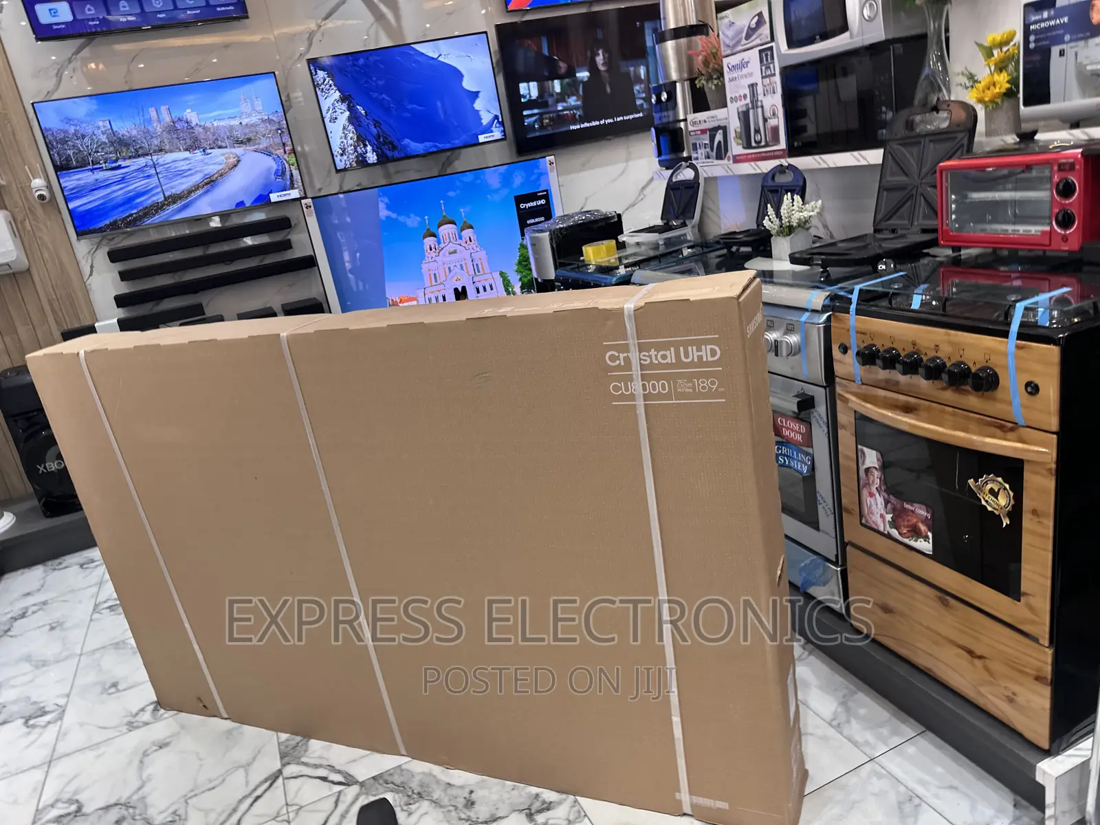 Crystal Clear Display UHD 75”Cu7000 Samsung Tv 