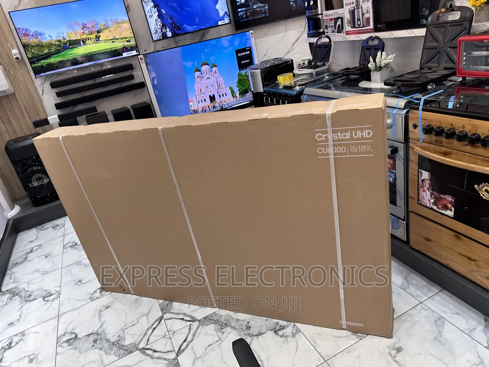 Big Screen Brightness  Slim UHD Smart 75”Cu7000 Tv 