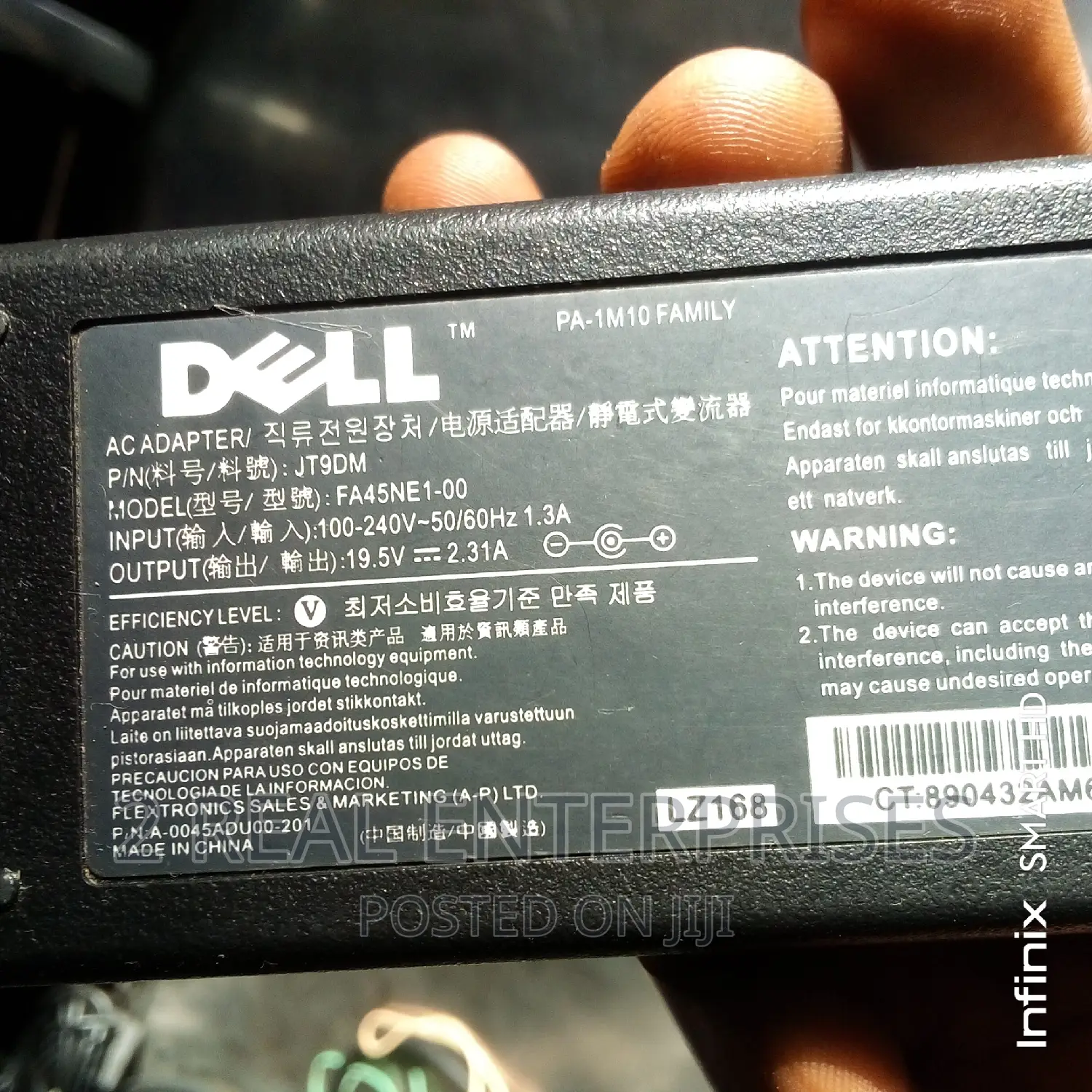 Original Dell Laptop Adapter 19.5V FA45NE1-00 LA65NS2-01
