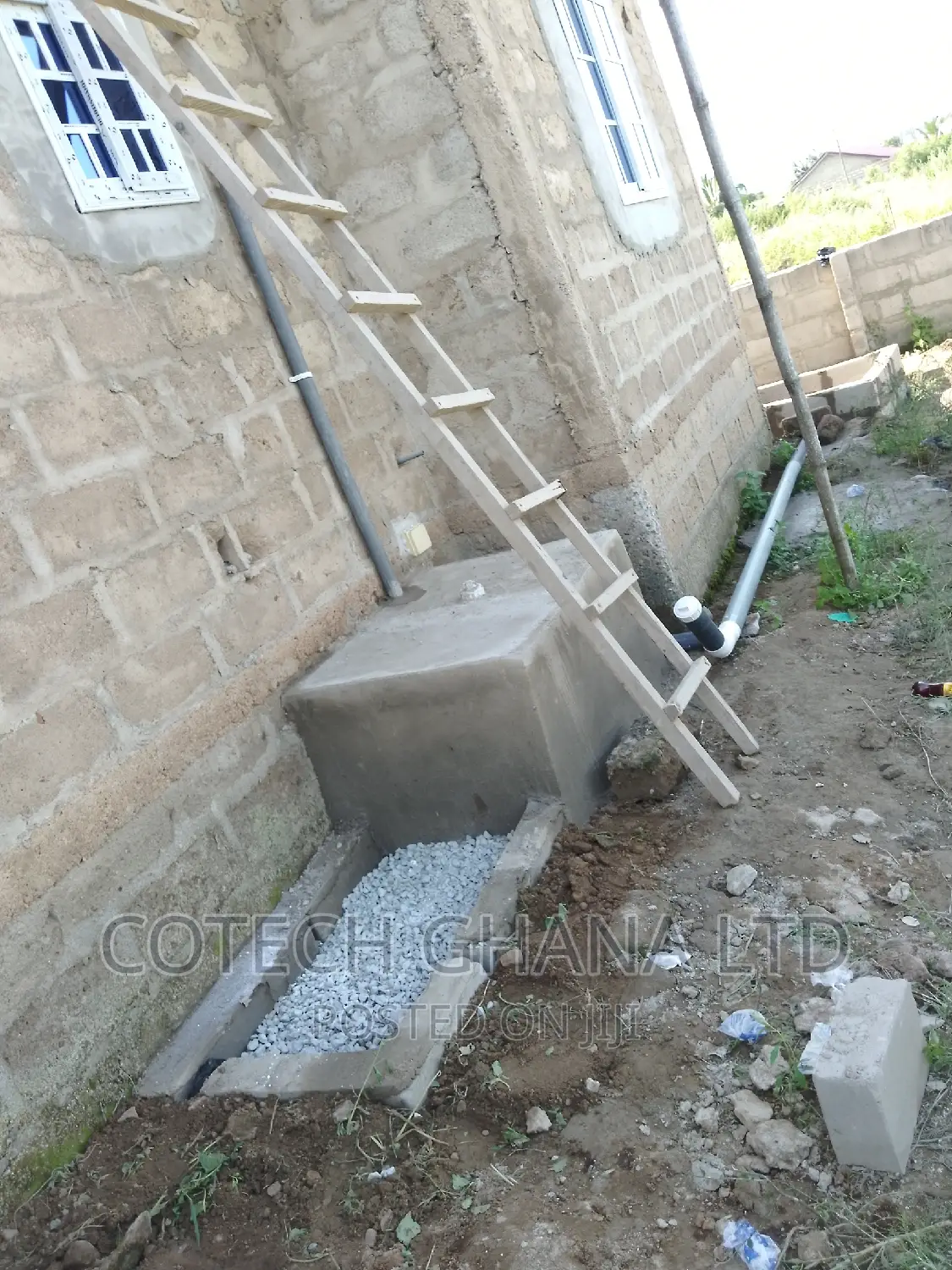Biodigester With Kitchen Soak Away.