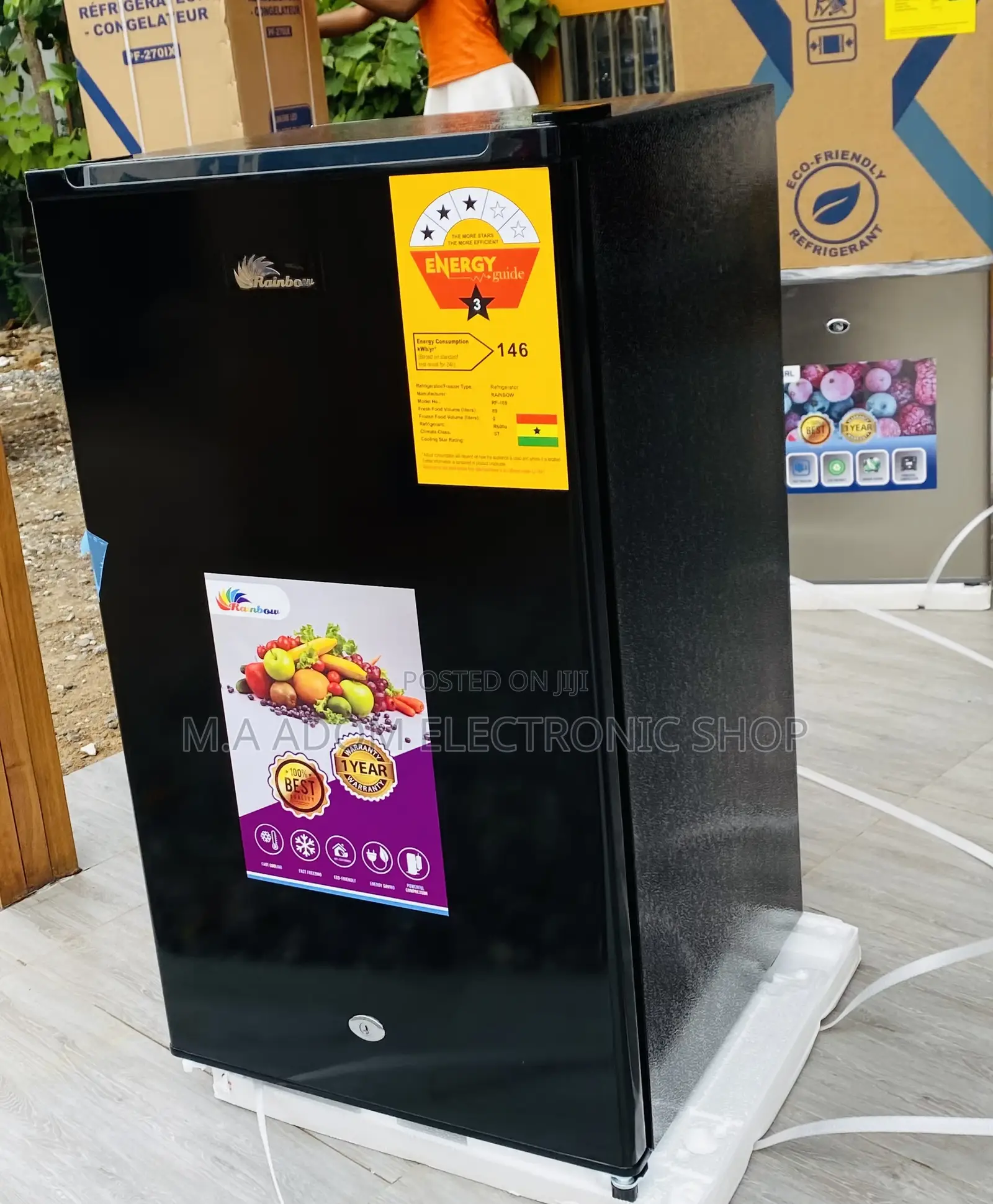Purchase Classic Rainbow Table Top Refrigerator(Black) 