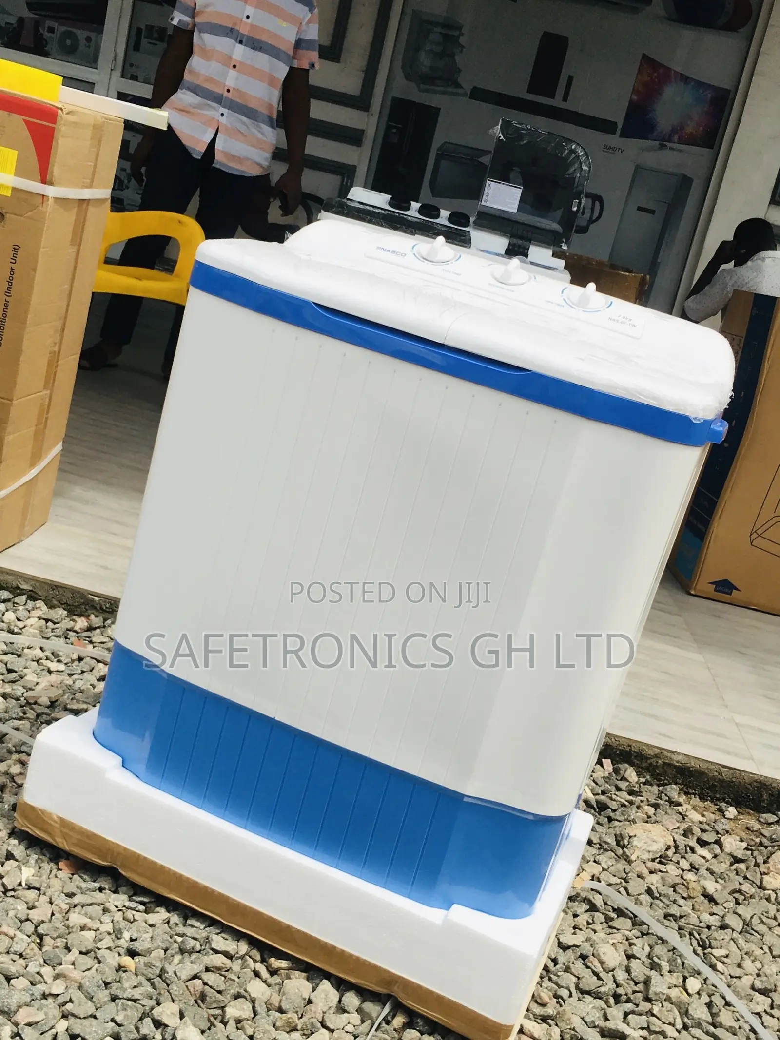 Sealed Topload Washingmachine 7kg Semiautomatic Nasco White