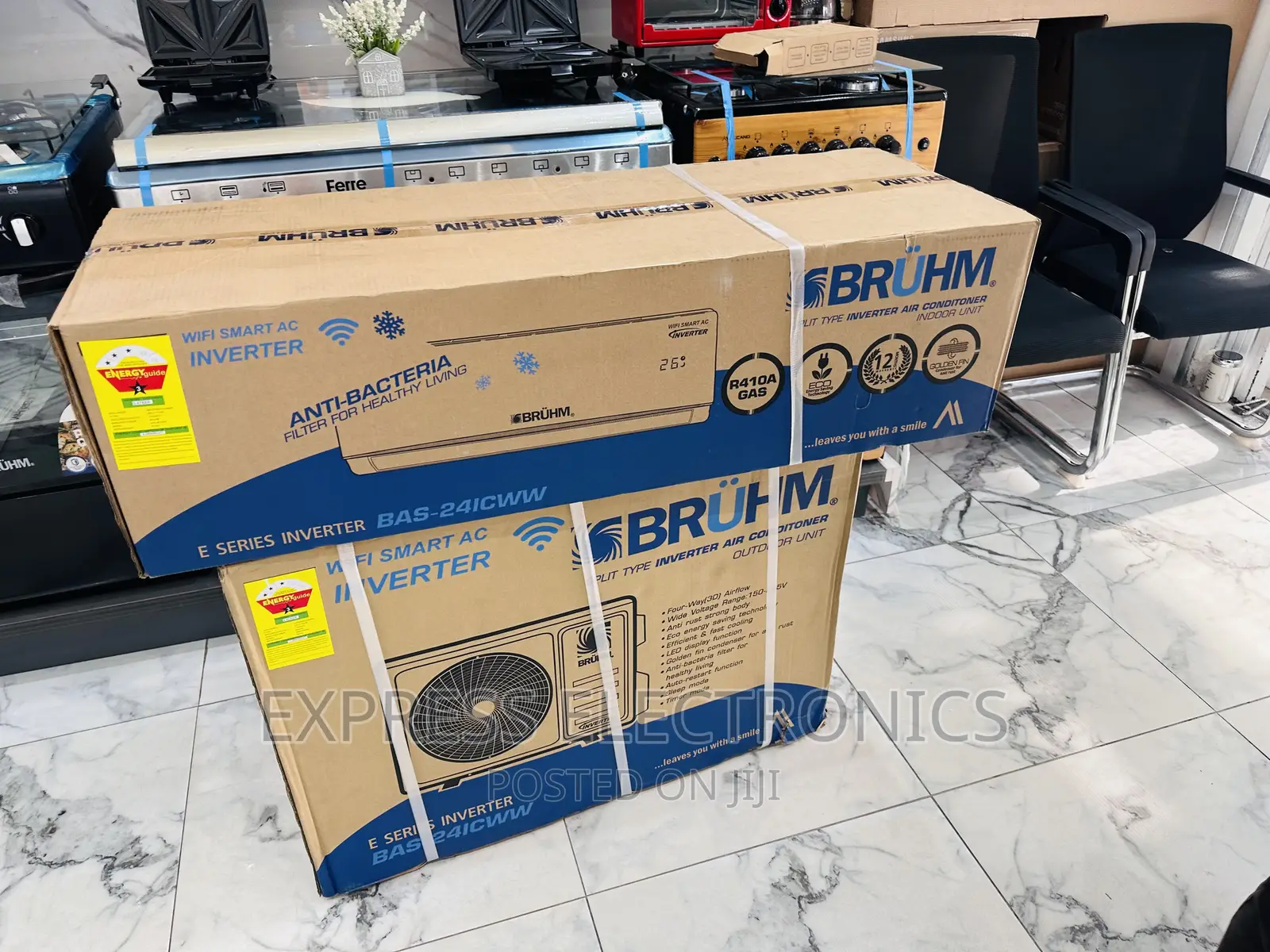 Foreign Standard White Bruhm Split Inverter 2.5hp AC