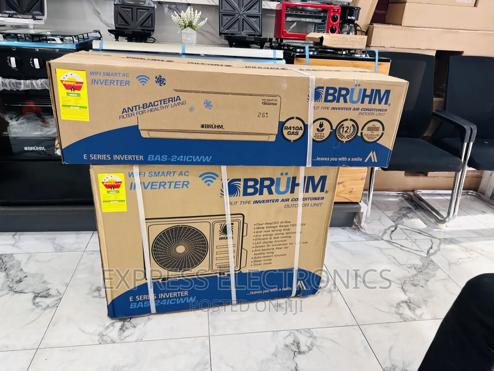 Bruhm Split Inverter Eco Friendly 2.5hp AC