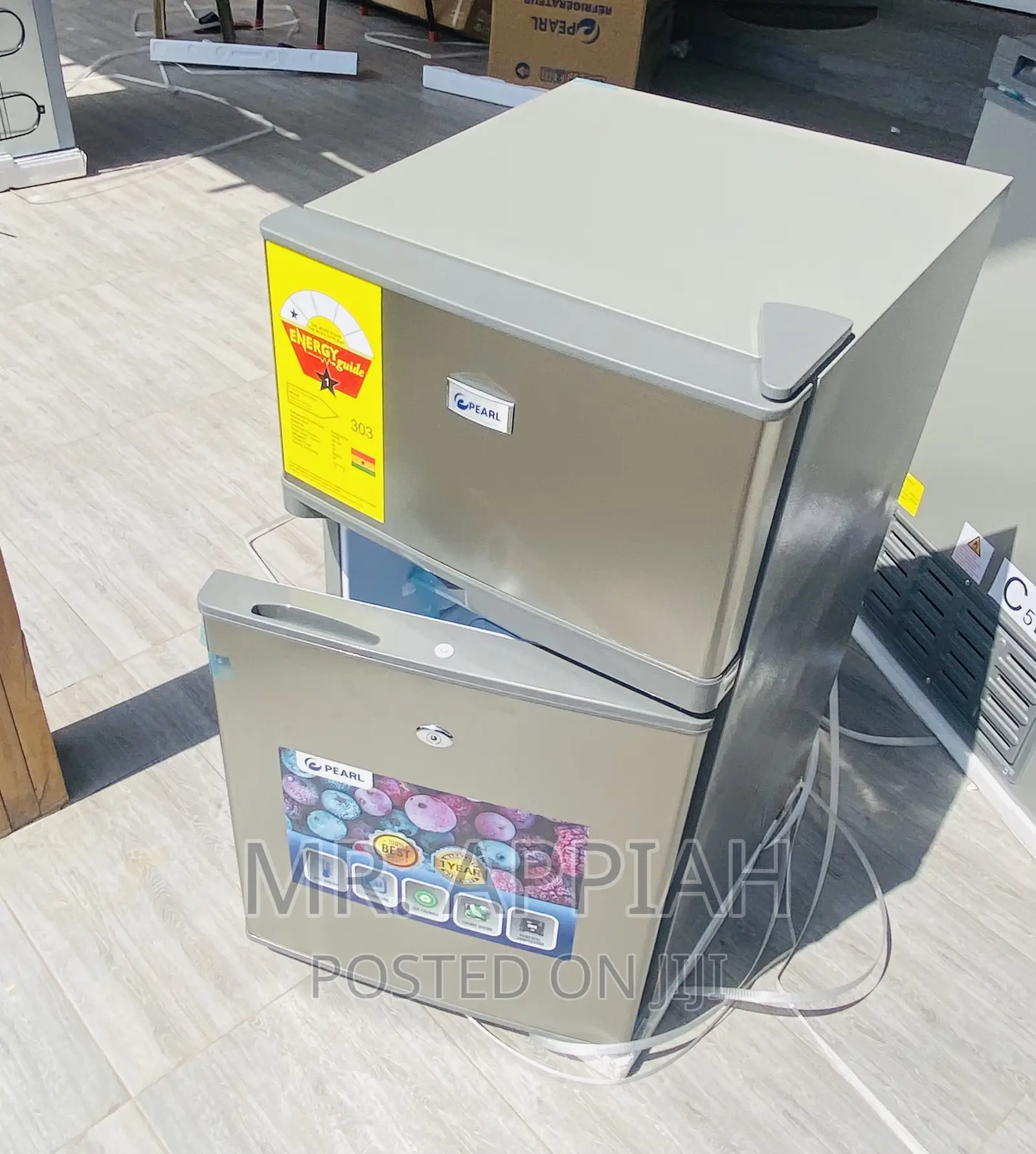 Fast Chilling Pearl PF-10T Double Door Fridge(Gray).
