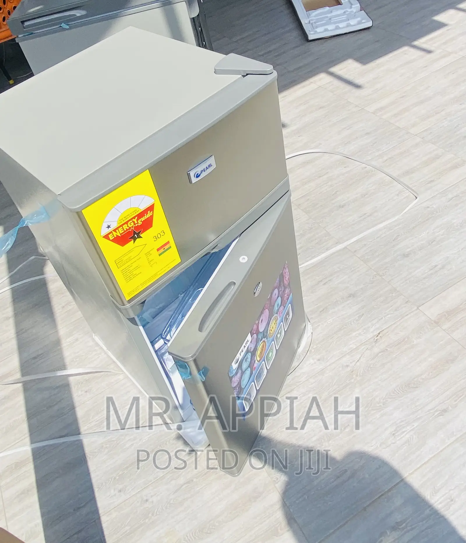 Super Chilling Pearl PF-10T Double Door Fridge(Gray).