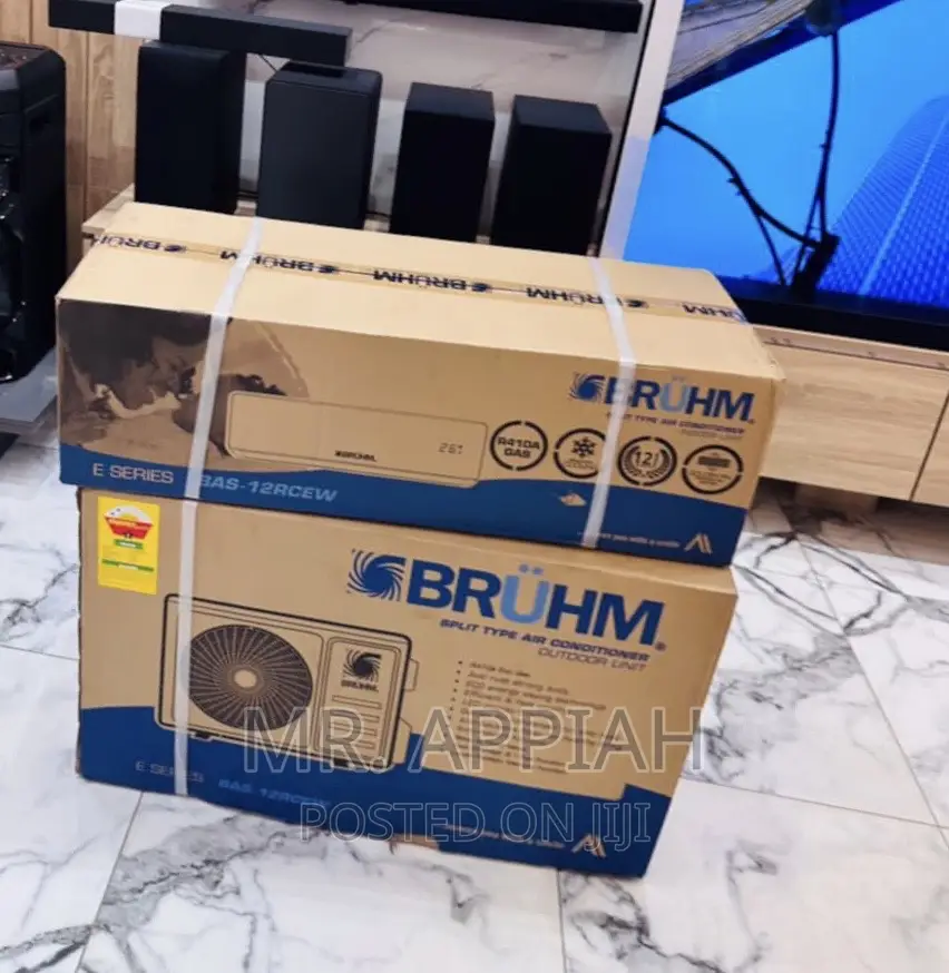 Super Chilling Bruhm 1.5hp Electric Ac(White)R410.