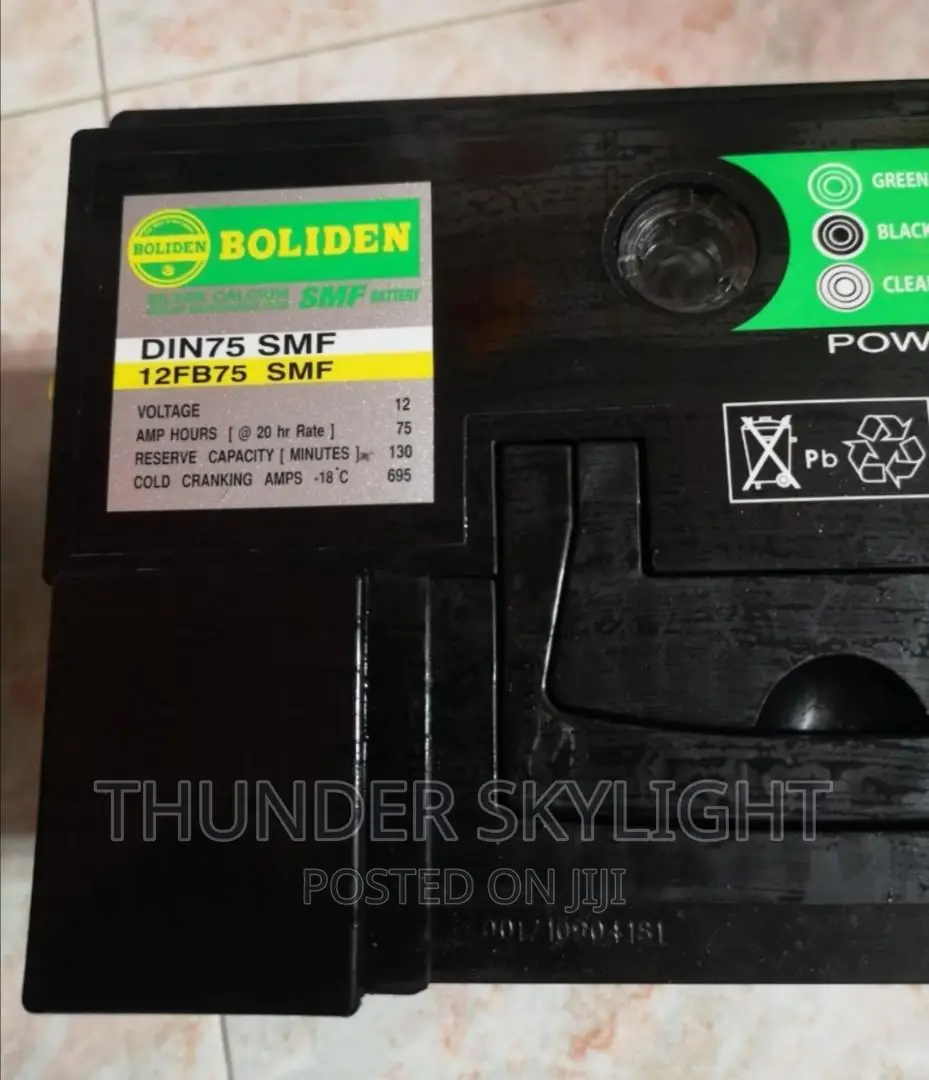 Boliden 75 Ah 15 Plates Battery New Stock With Warranty