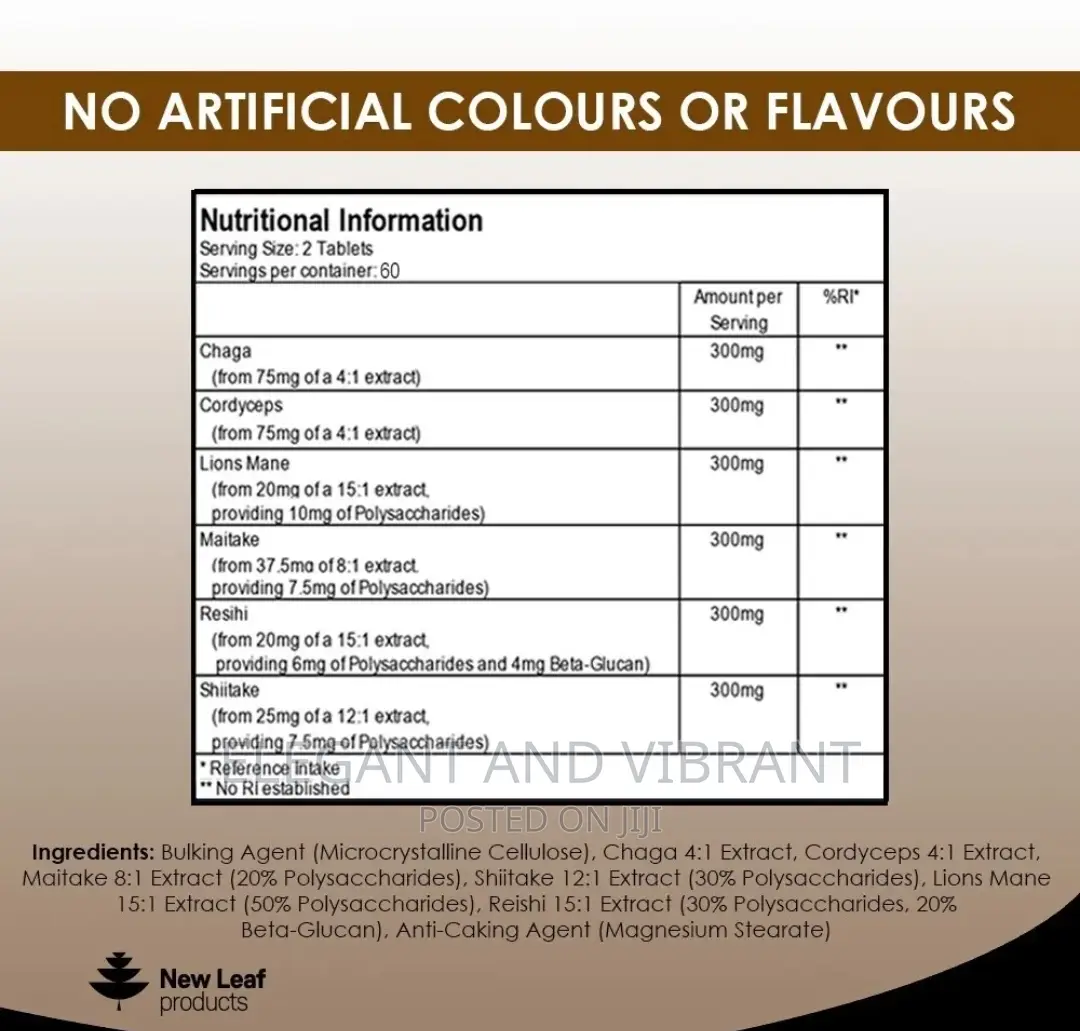 Mushroom Complex - Superblend of 6 Mushroom Extracts-120tab