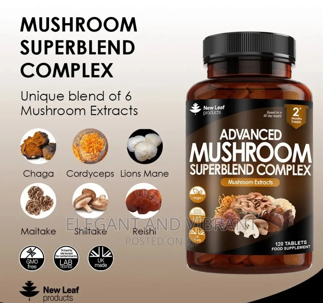 Mushroom Complex - Superblend of 6 Mushroom Extracts-120tab