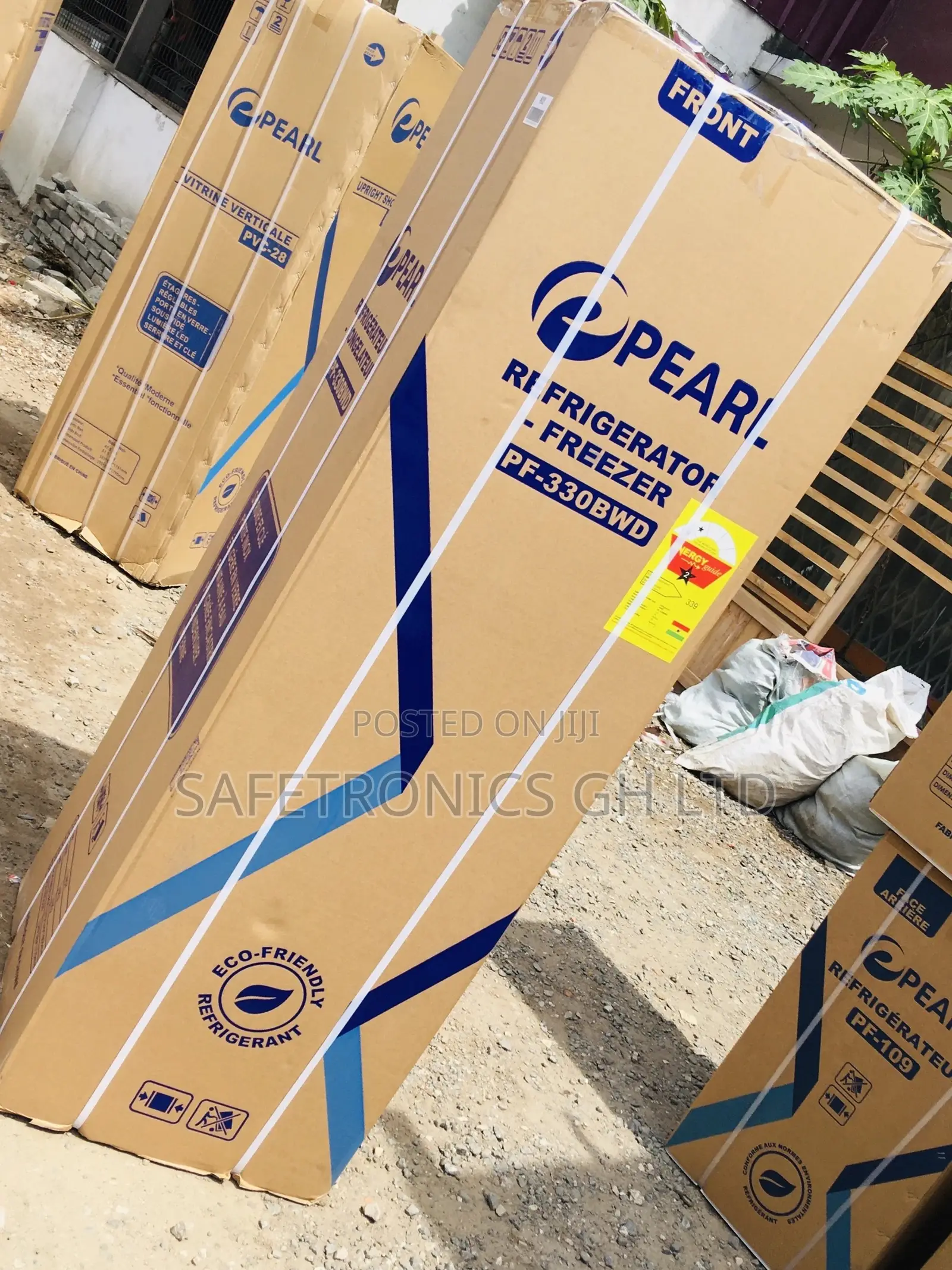 Grab 251L Pearl Bottomfreezer Pf-330bwd Doubledoor Fridge 