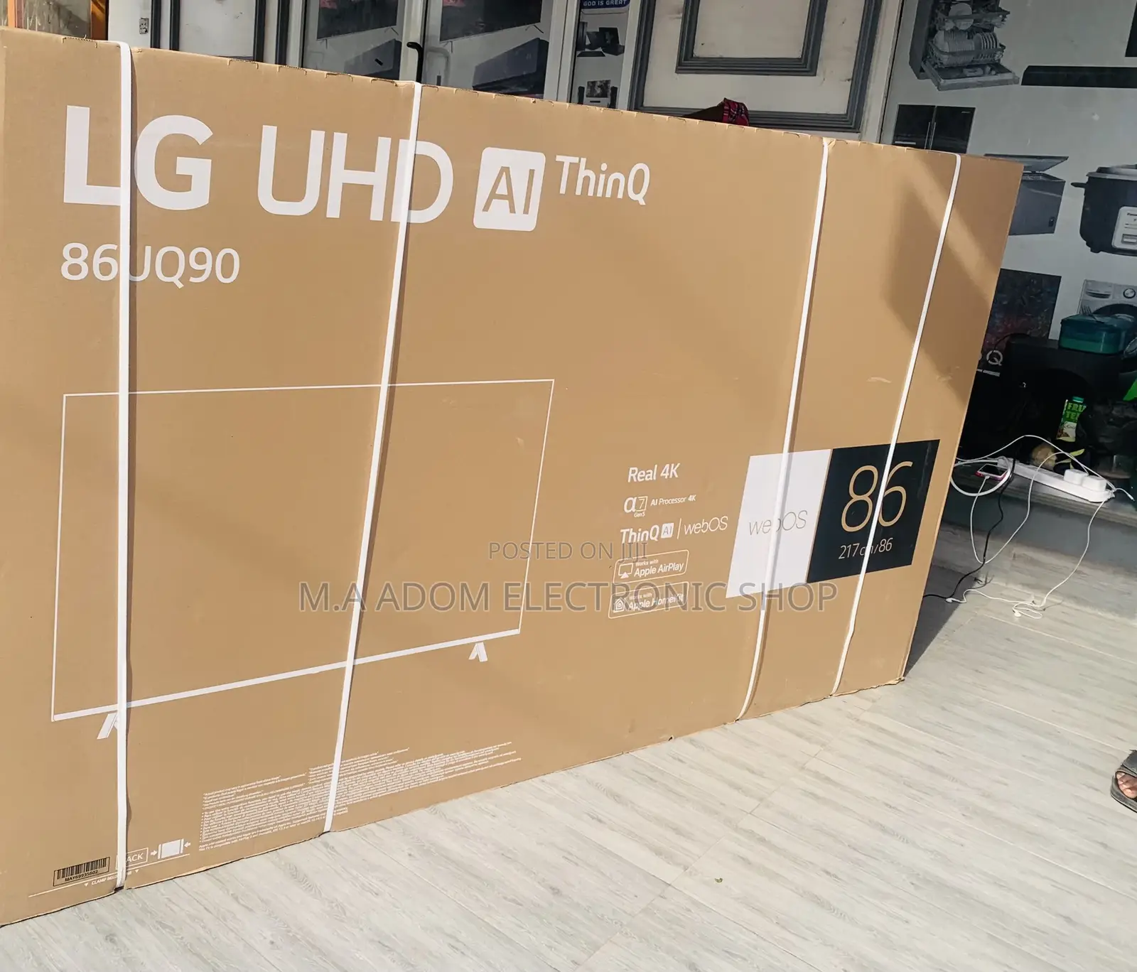 Original LG 86UQ90 HDR Smart Led Tv(86 Inch)Black 
