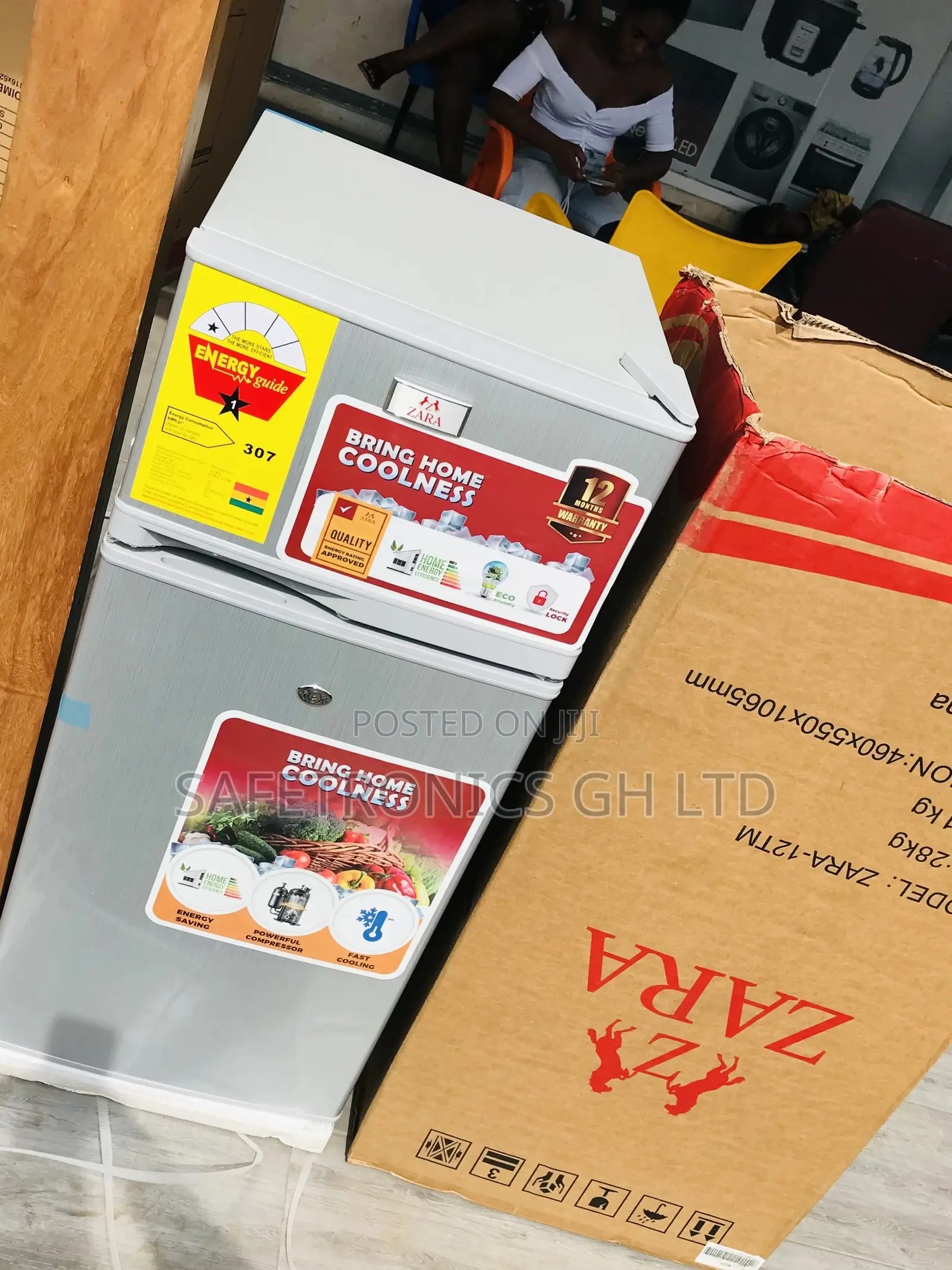 Topfreezer Zara-12tm Doubledoor Gray Reliable Fridge