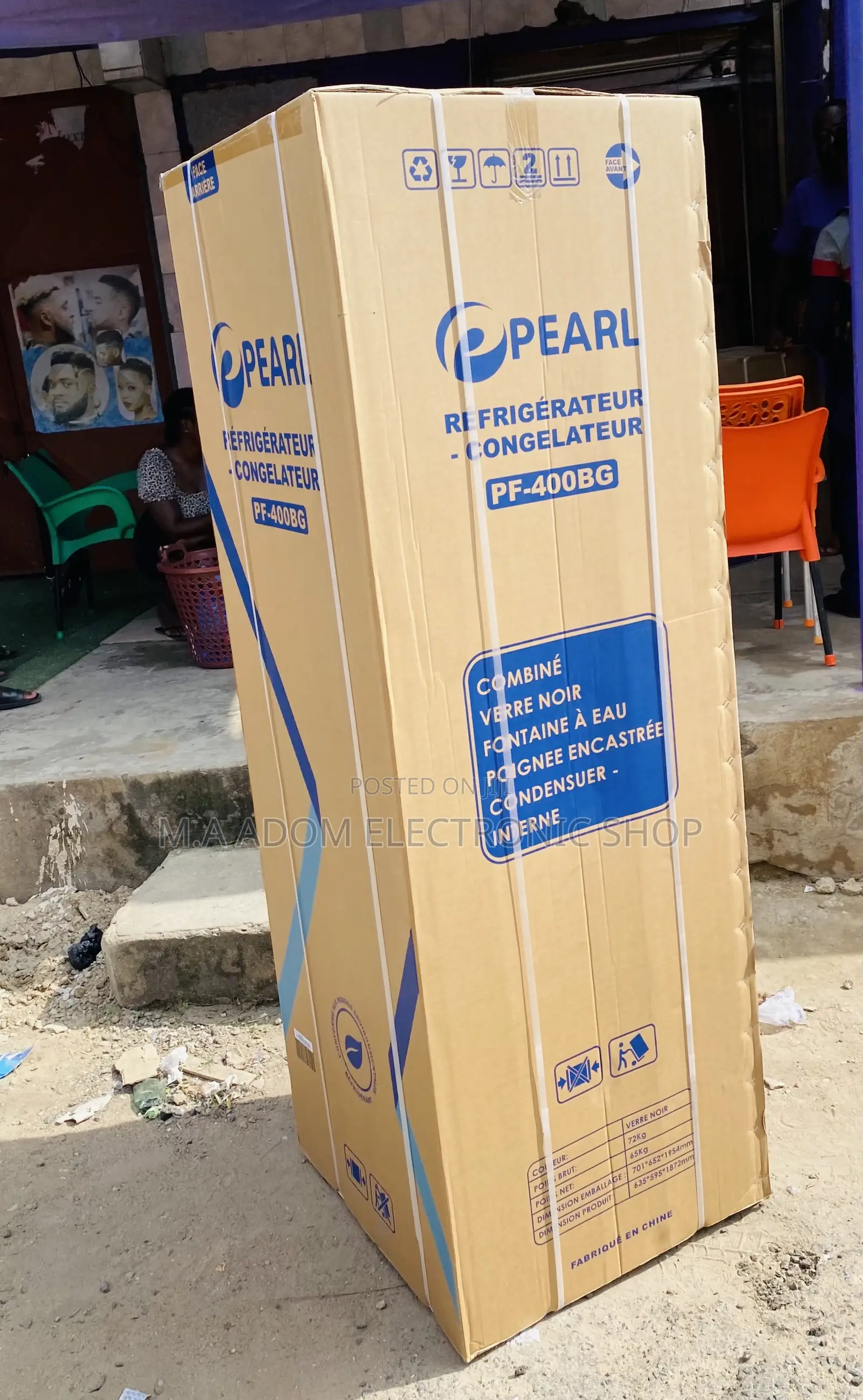 Newly in Stock Pearl PF-400BG Double Door Refrigerator