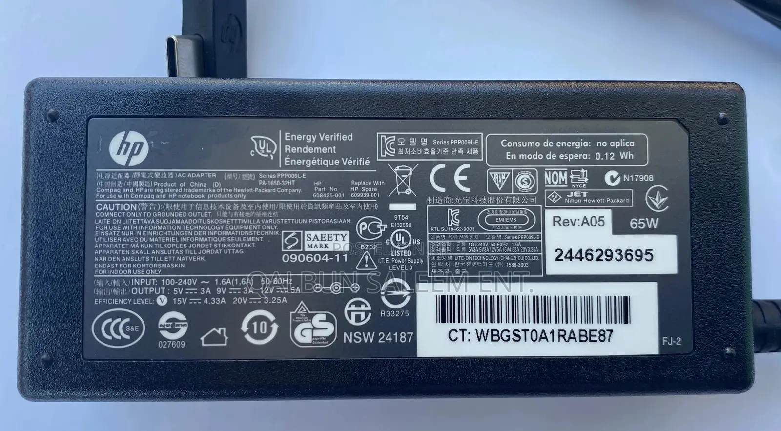 Original HP Type-C 65W Laptop Charger / Adapter