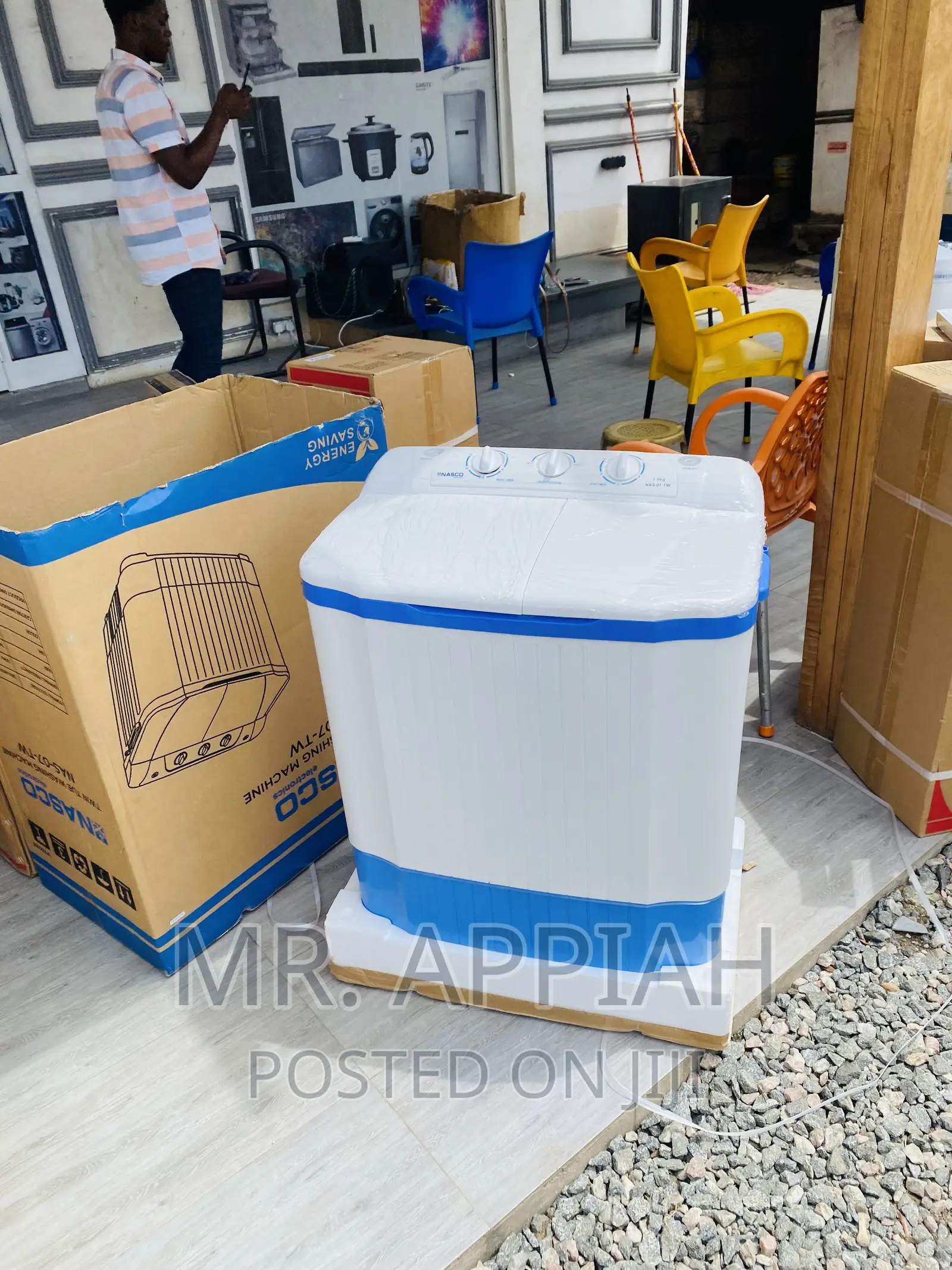 Super Quality Nasco 7kg Spin/Dry Electric Washing Machine.